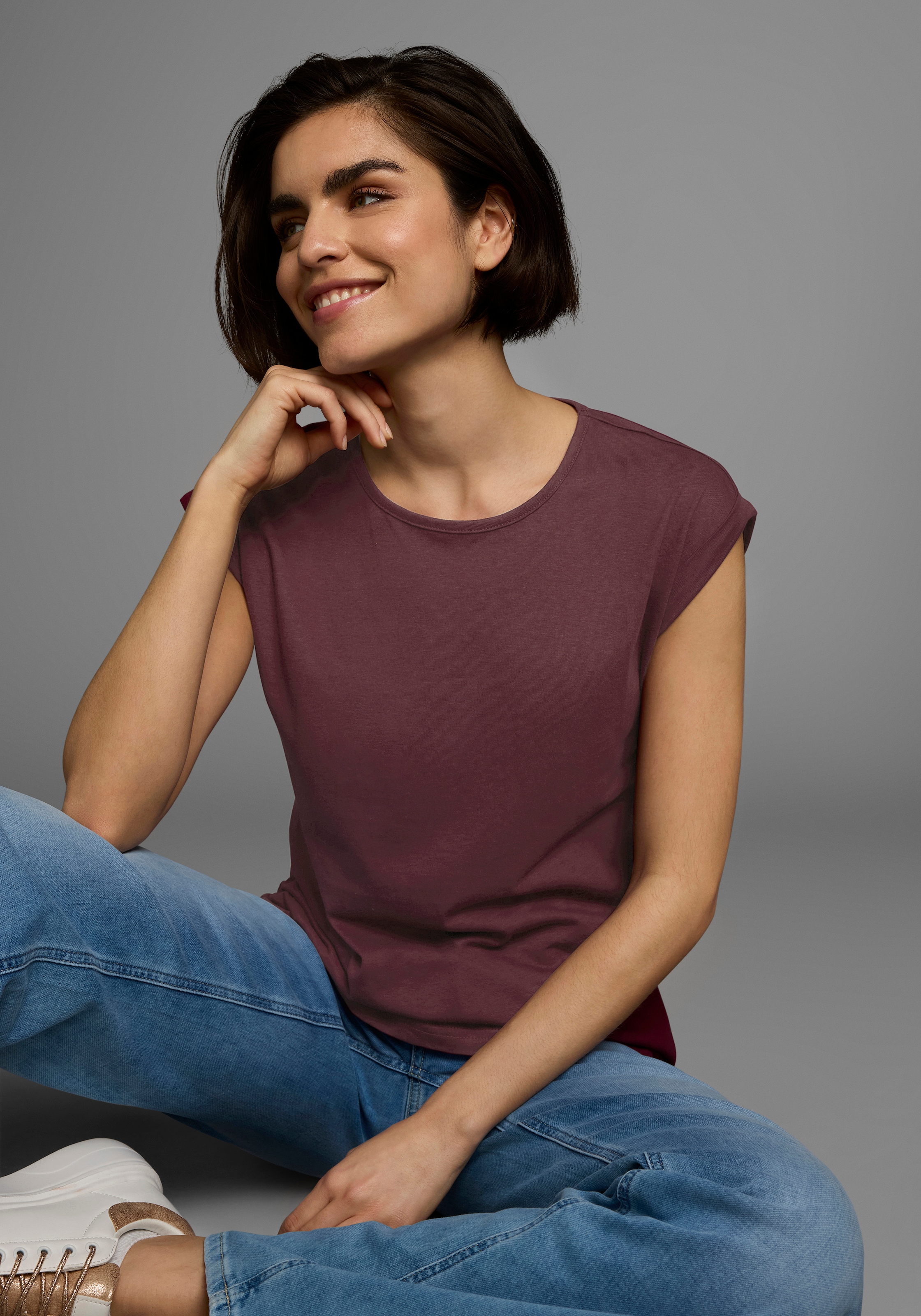 Image of Boysens T-Shirt "in vielen Farben & grossen Grössen" Kurzarm, unifarben, Rundhals, für Freizeit und Alltag
