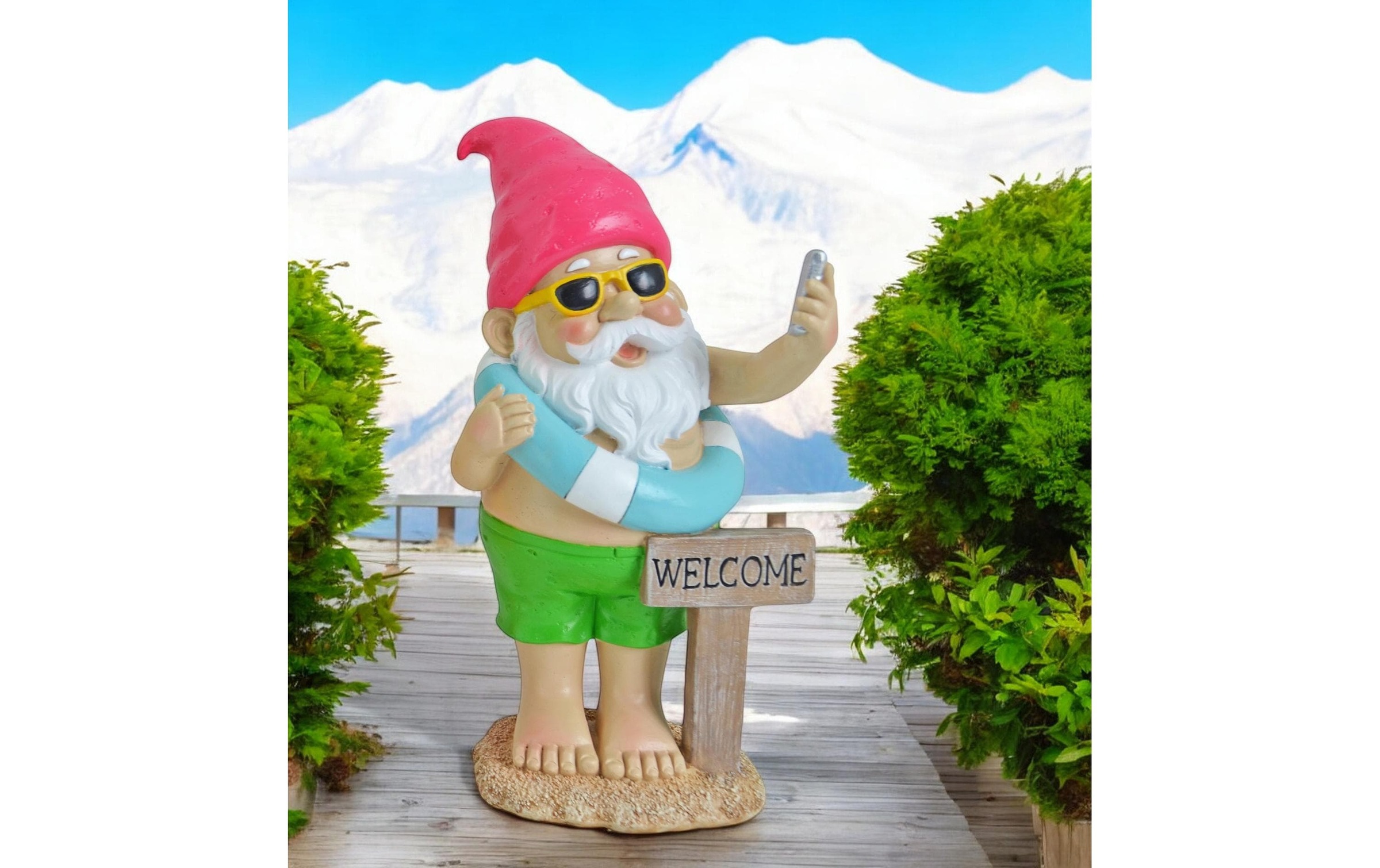 Dekofigur »Dameco Gartenzwerg Beach Welcome«