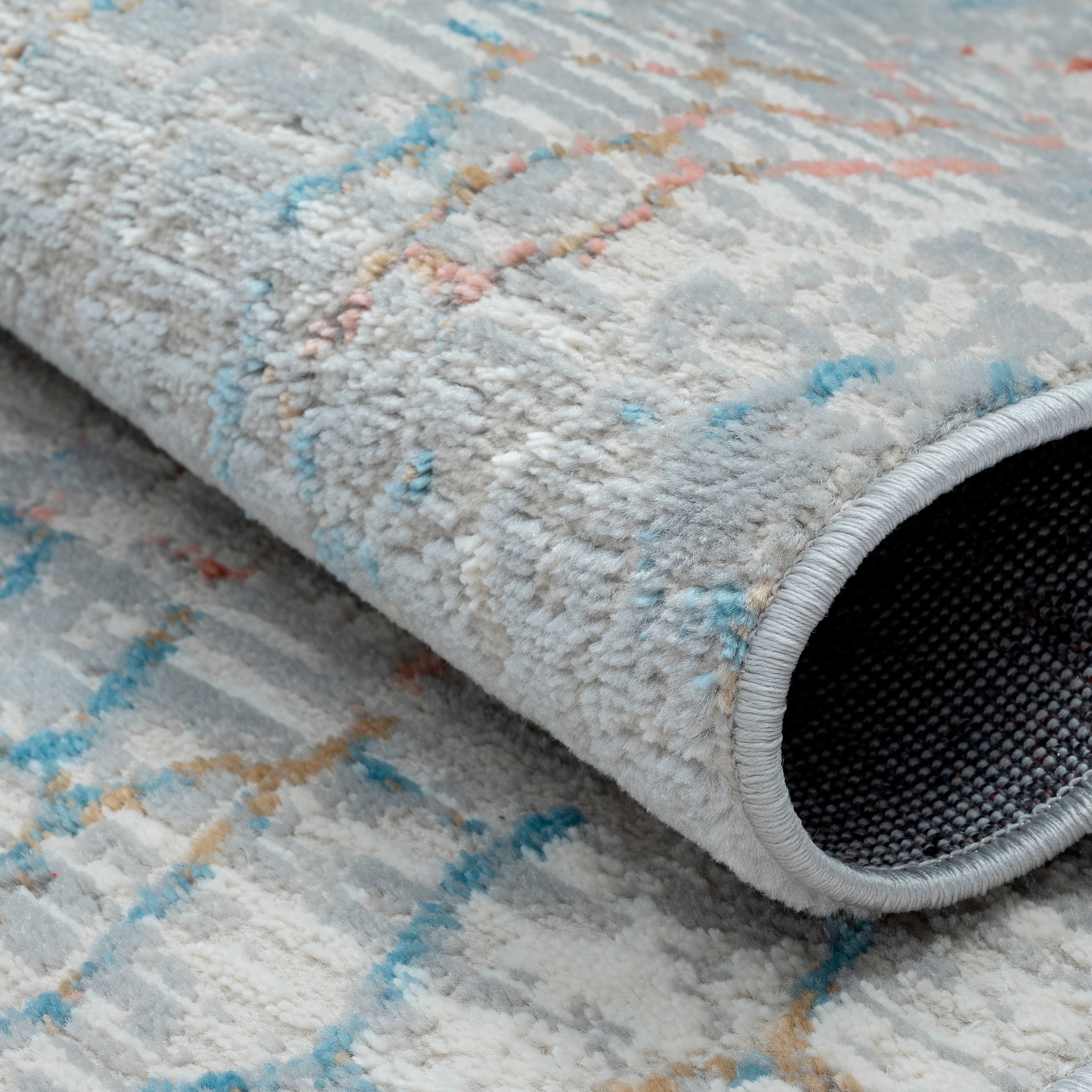 GOODproduct Teppich »Jaxyn« rechteckig 8 mm Höhe Kurzflor, modernes Design, pflegeleicht, Wohnzimmer