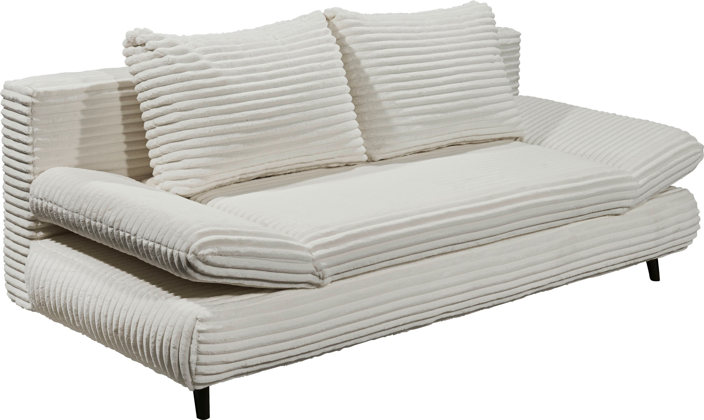 ED EXCITING DESIGN Schlafsofa »Sunny«, mit Bettkasten, Armteilverstellung & 2 Rückenkissen
