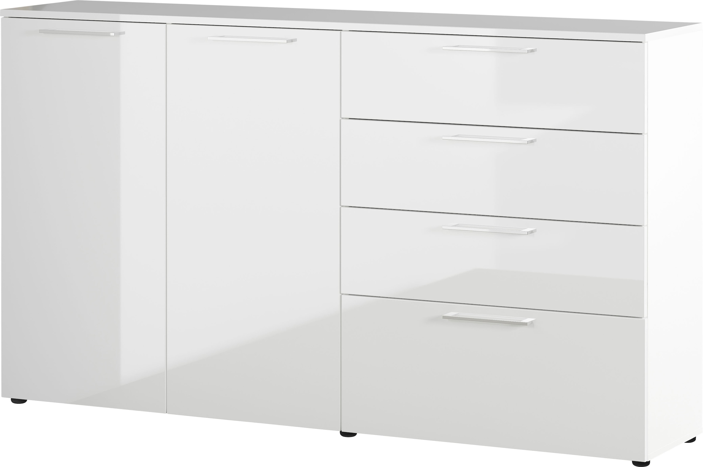 Image of GERMANIA Kommode "Sunnyvale" Breite 186 cm, verstellbare Böden, Hochglanz, Made in Germany