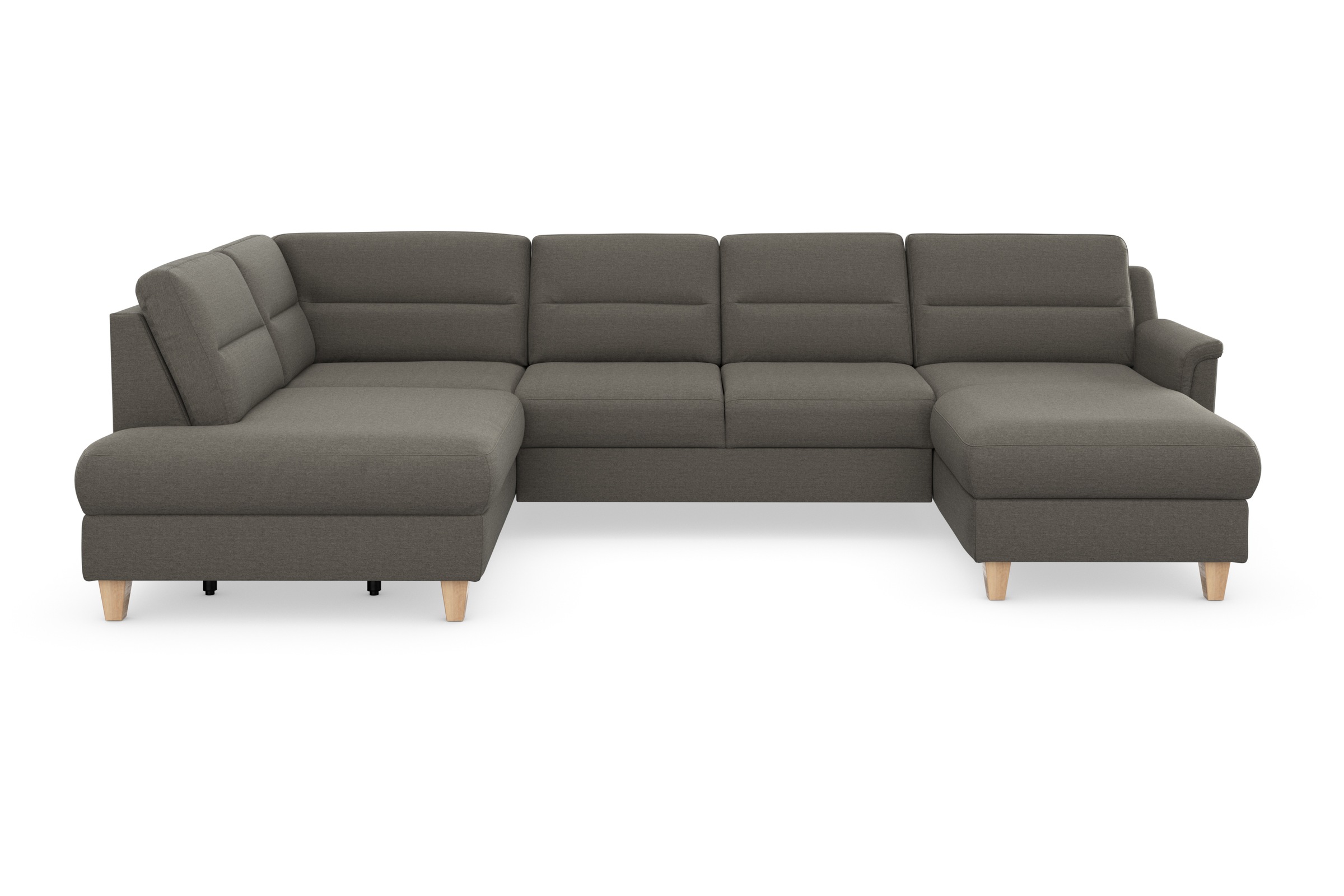 sit&more Wohnlandschaft »Farö U-Form« inklusive Federkern, wahlweise mit Bettfunktion und Bettkasten