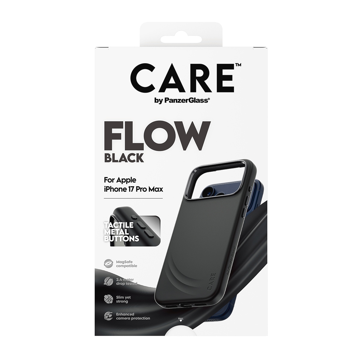 CARE by PanzerGlass Housse pour téléphone portable »Flow MagSafe Case für Apple iPhone 17 Pro Max« Backcover, Schutzhülle, Handyschutzhülle, Case, Schutzcase, stossfest