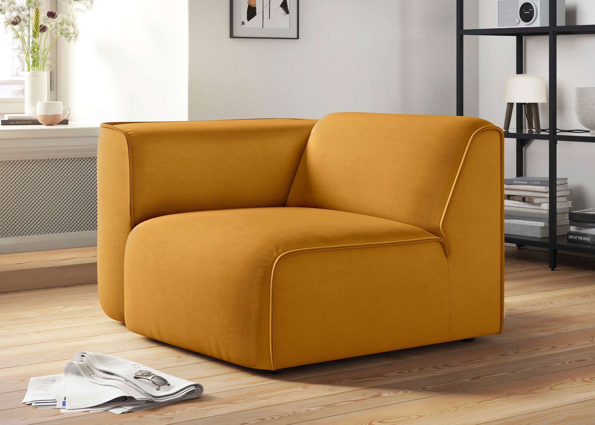 RAUM.ID Sessel »Merid Sofa-Eckelement, Masse B/T/H: 109/97/46 cm«, als Modul oder separat verwendbar, für individuelle Zusammenstellung