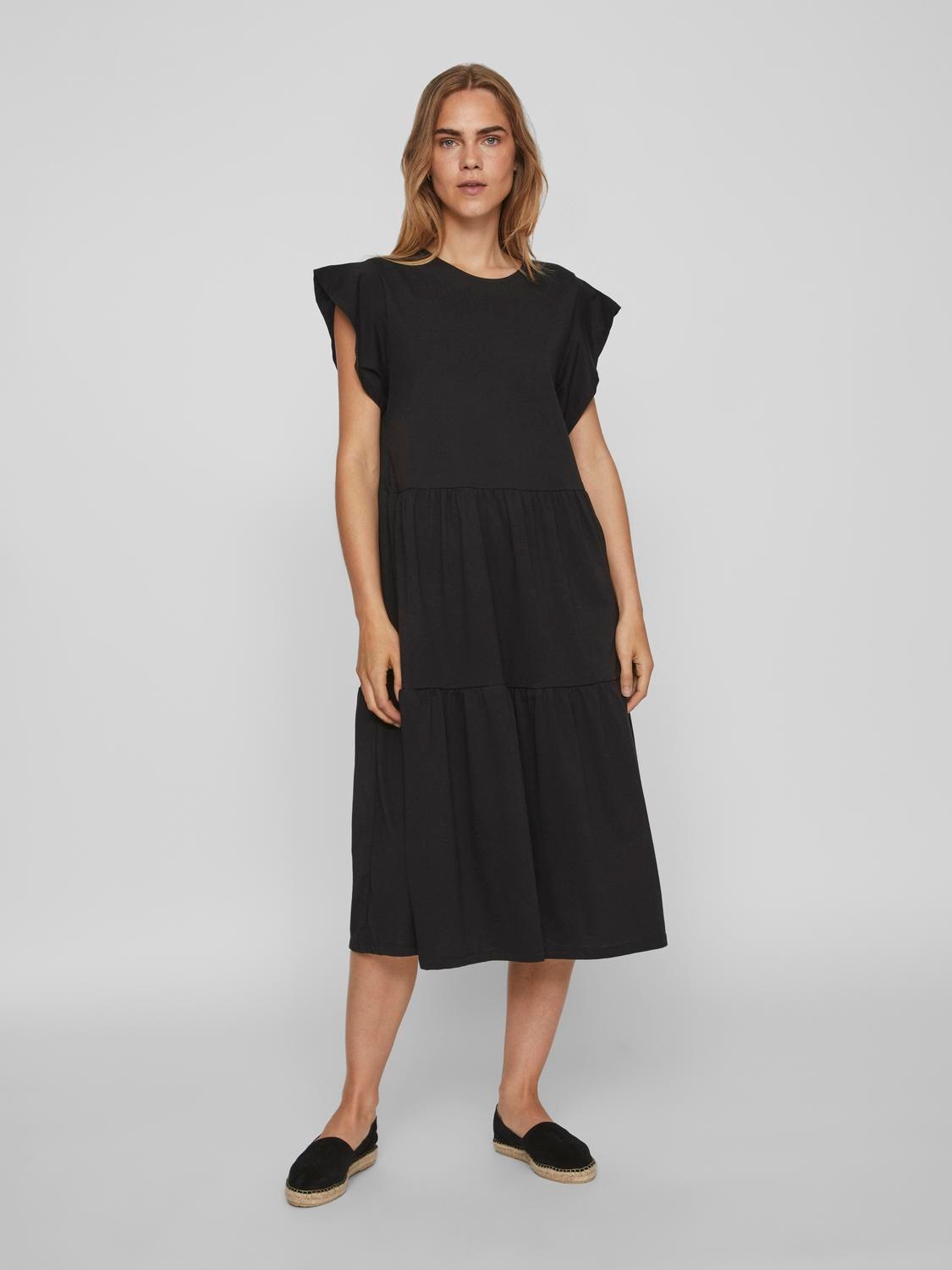 Vila Sommerkleid »VISUMMER S/S MIDI DRESS - NOOS«