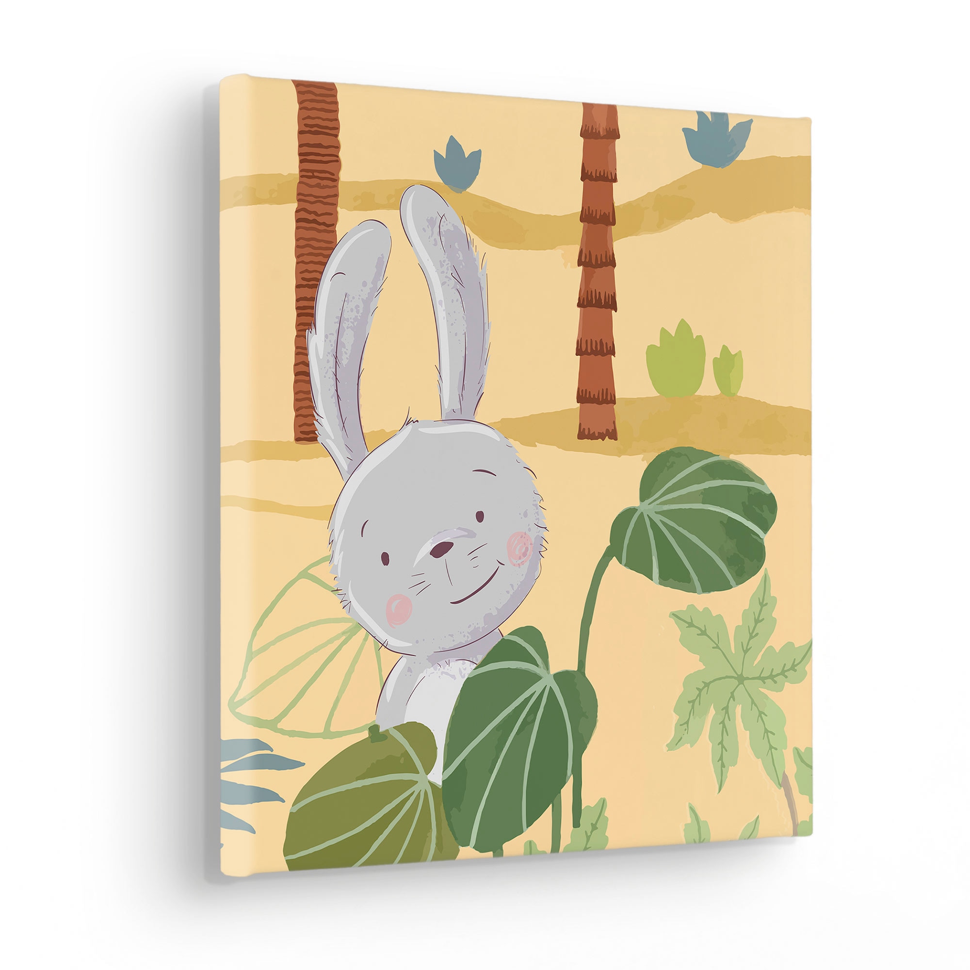 Komar Leinwandbild »Rabbit Food - Grösse 30 x 30 cm« Natur 1 Stk. tlg. Keilrahmenbild mi Echtholzrahmen