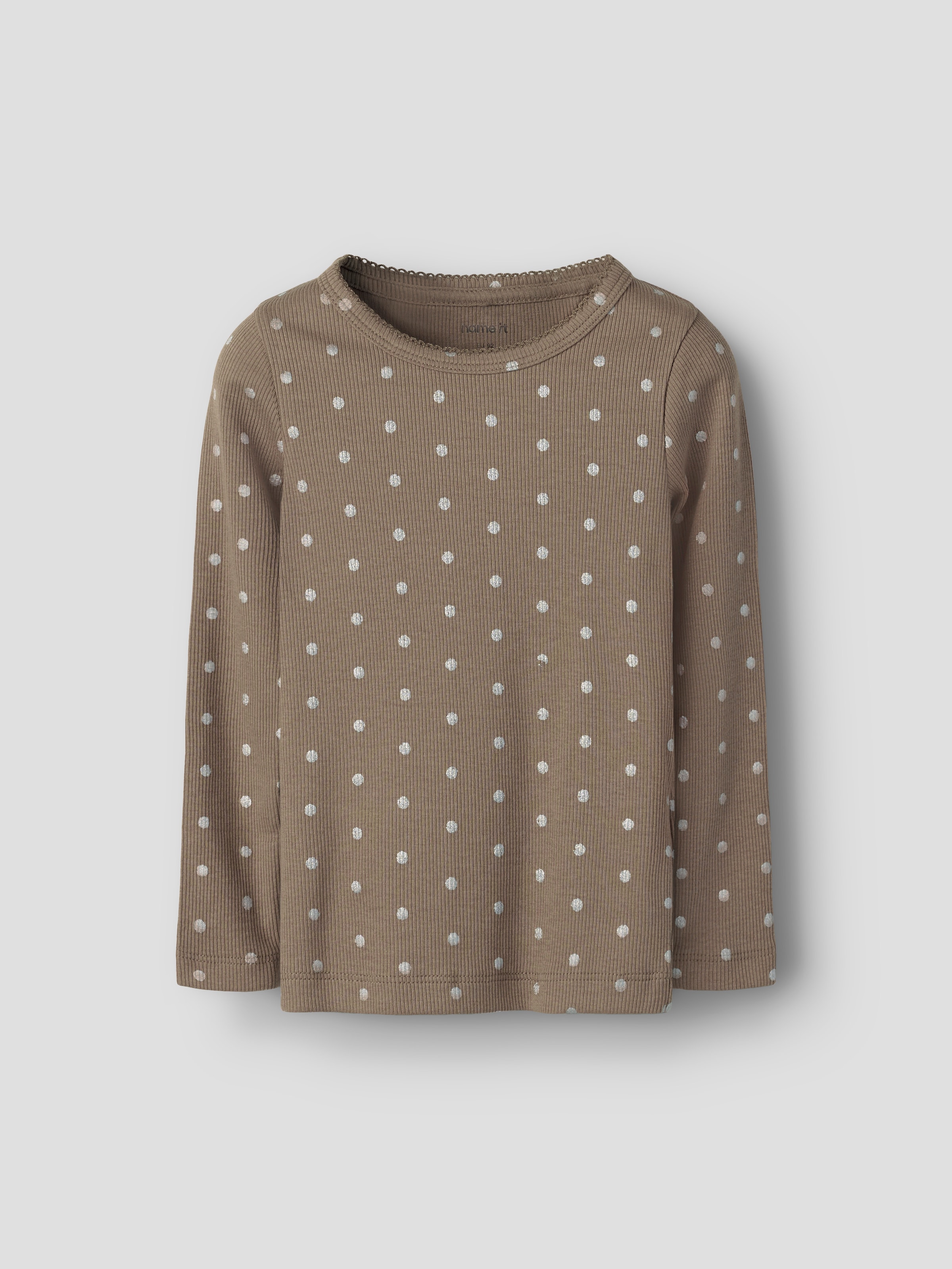 Name It Langarmshirt »NMFLONA LS XSL TOP« Baumwollmischung, slim fit