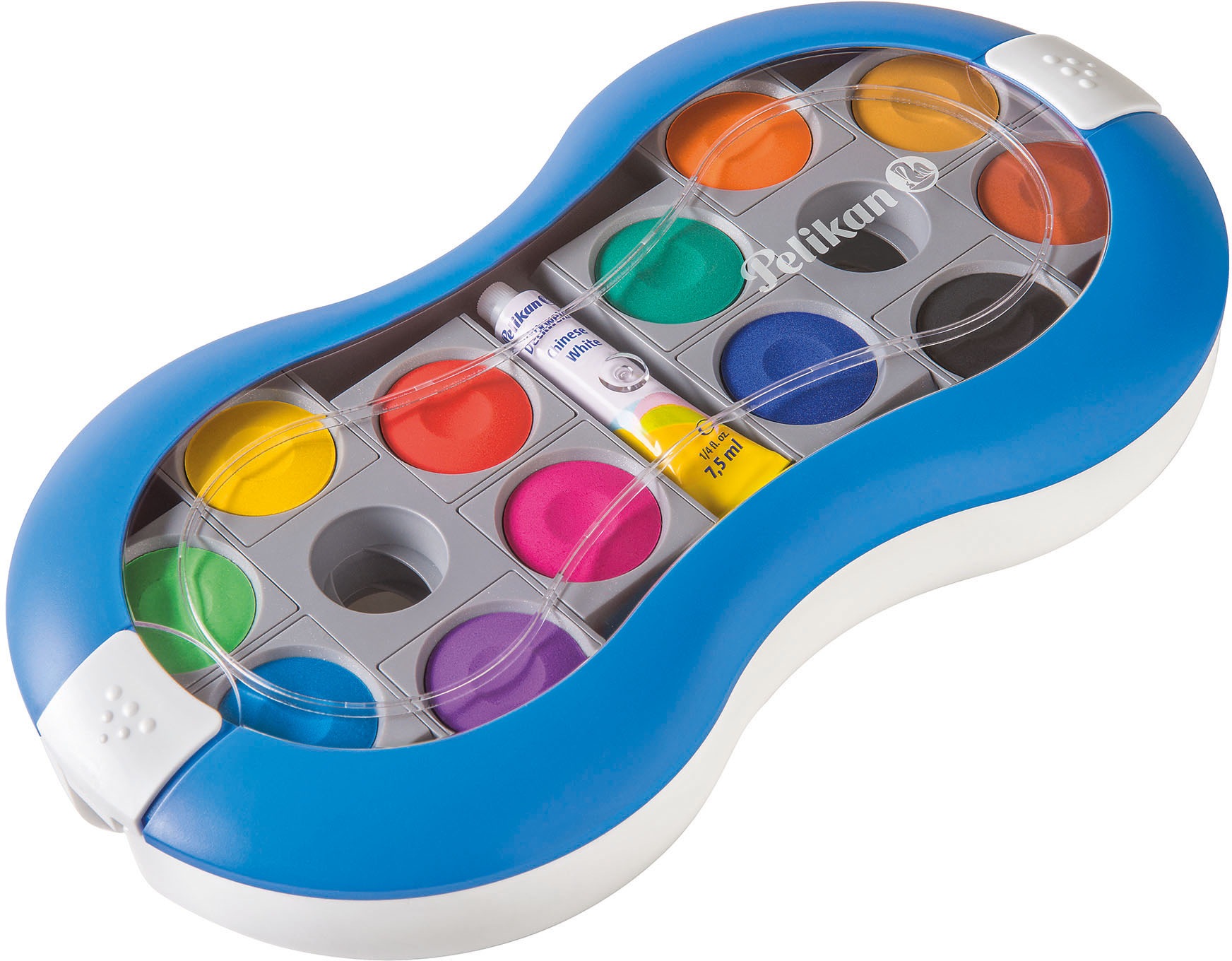 Image of Pelikan Farbkasten »Space+®, Bluesea«, inklusive Deckweiss, 24 Farben bei Ackermann Versand Schweiz