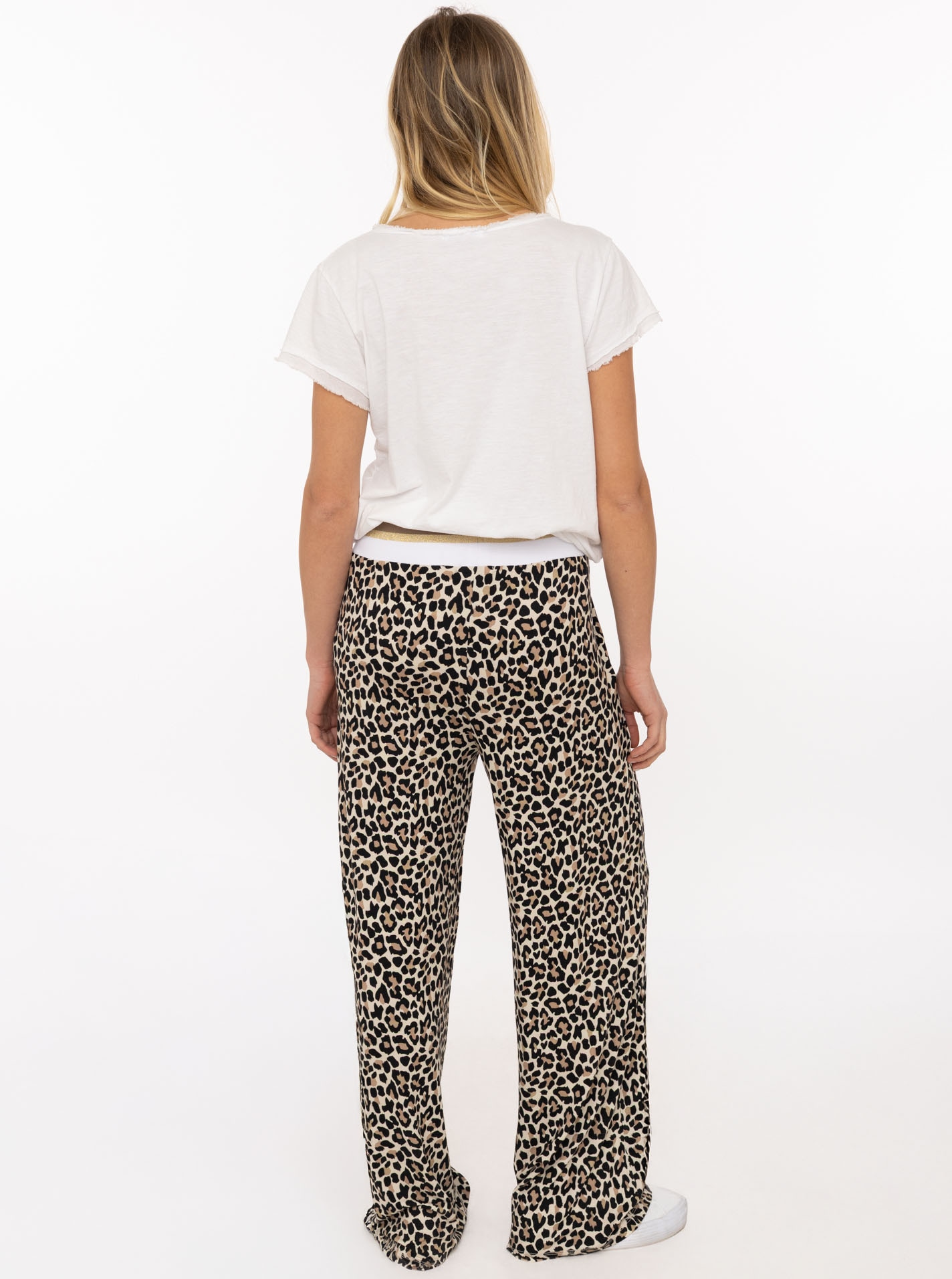 Zwillingsherz Stoffhose »"Leo"«  Elastischer Bund, Leomuster, fliessender Stoff, leichtes Material