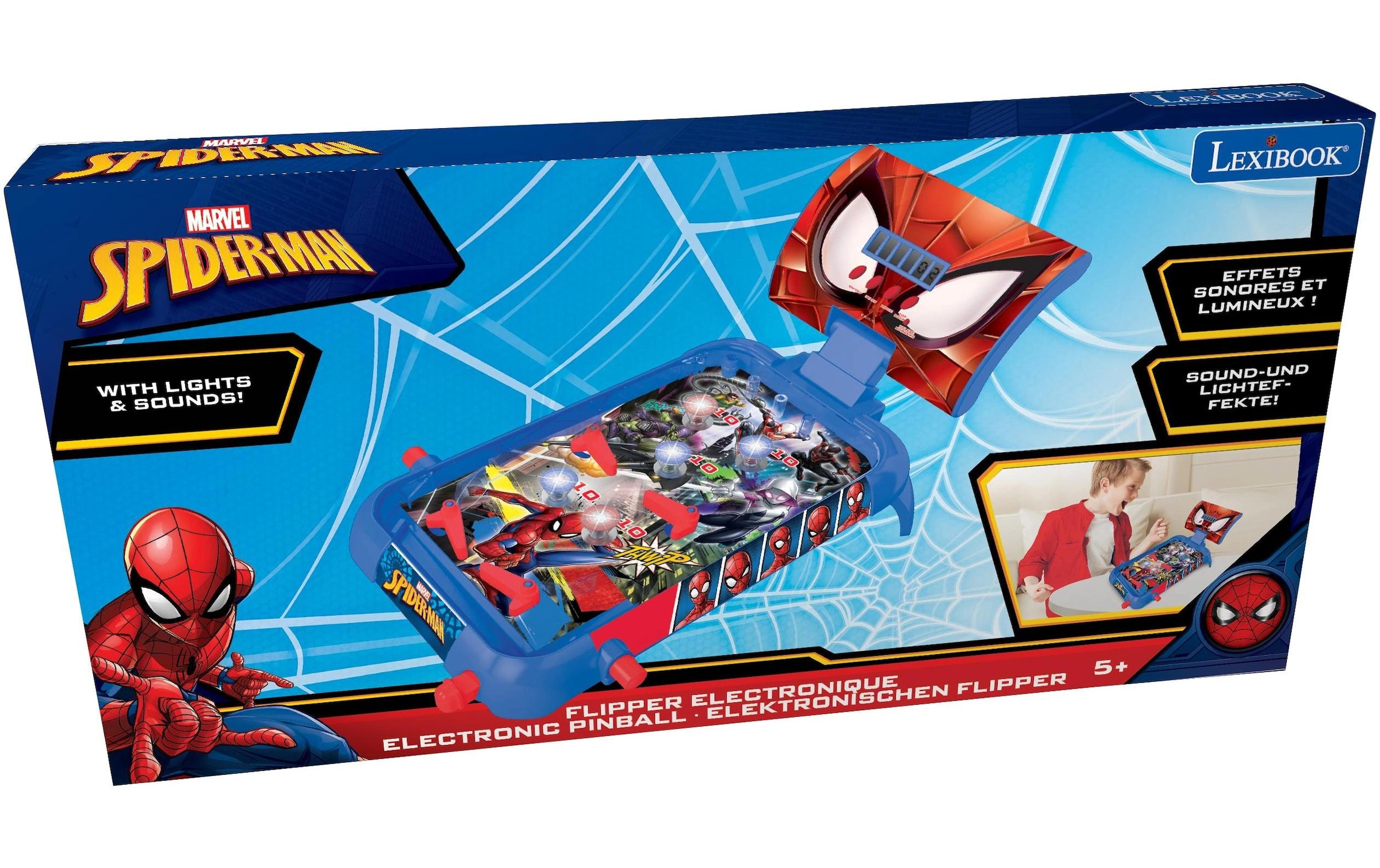 Lexibook® Table de jeu »Elektronischer Flipper Spider-Man«