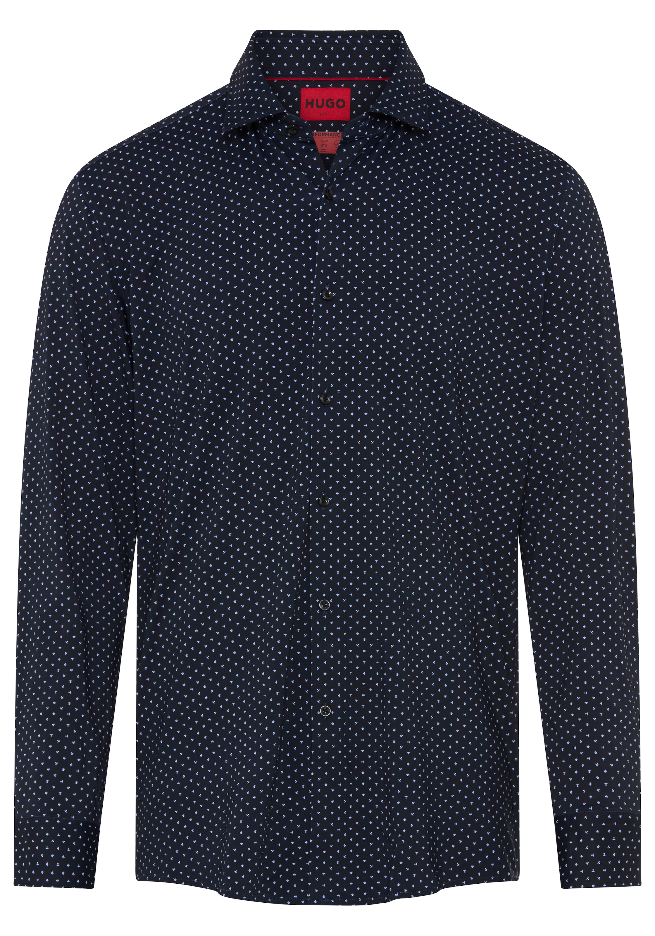 HUGO Chemise d'affaires »Kenno« Col Kent, coupe slim, mélange coton