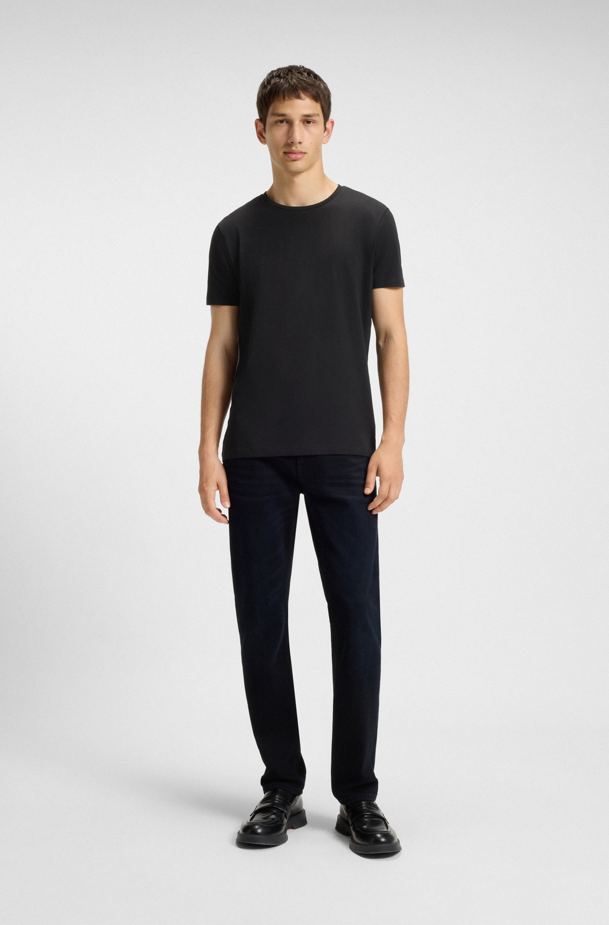 HUGO T-shirt »HUGO-Round« Paquet, 2er,  Rundhalsausschnitt, Slim-Fit, HUGO Logo-Druck