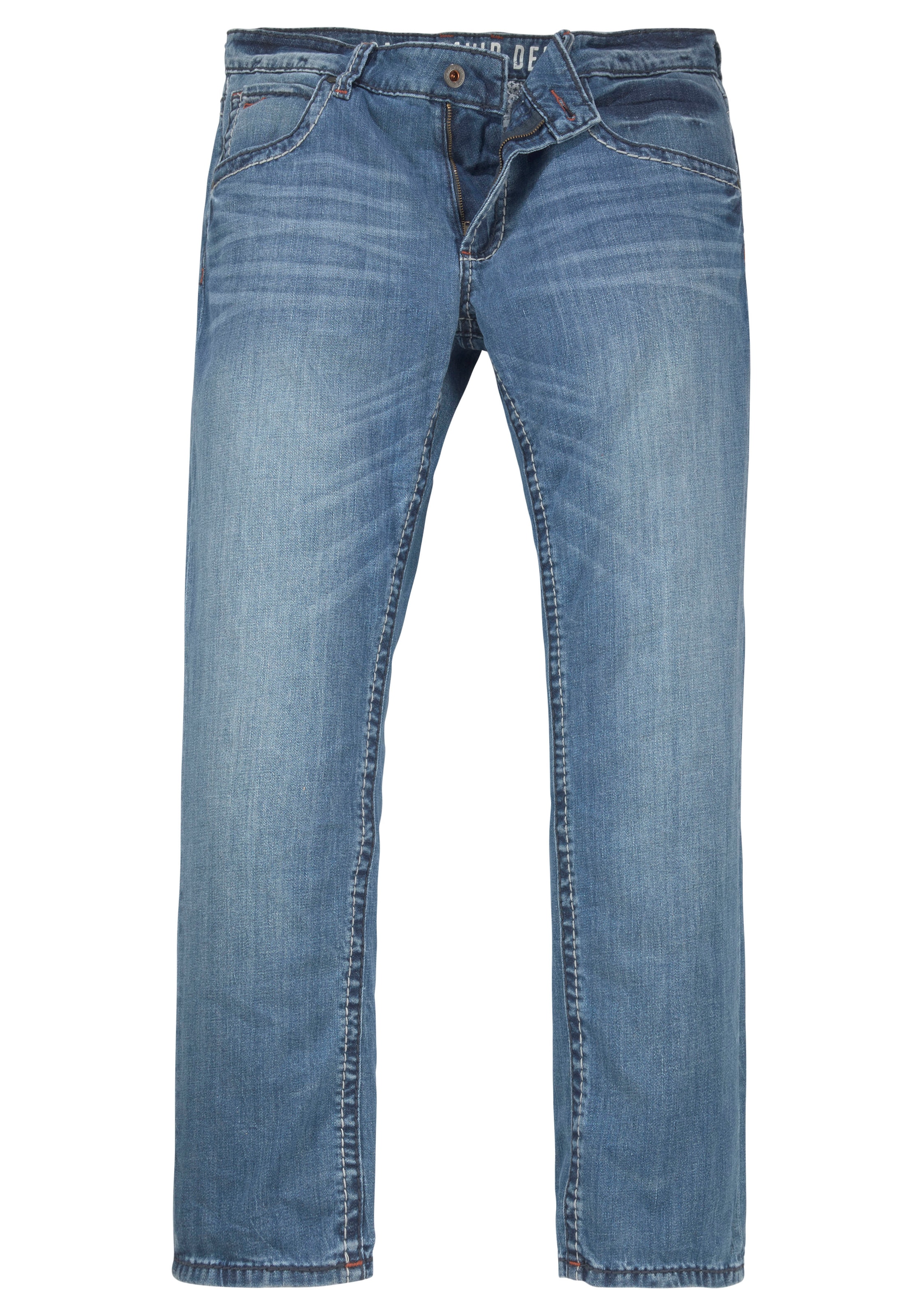 CAMP DAVID Regular-fit-Jeans »NI:CO:R611«, mit Abriebeffekten