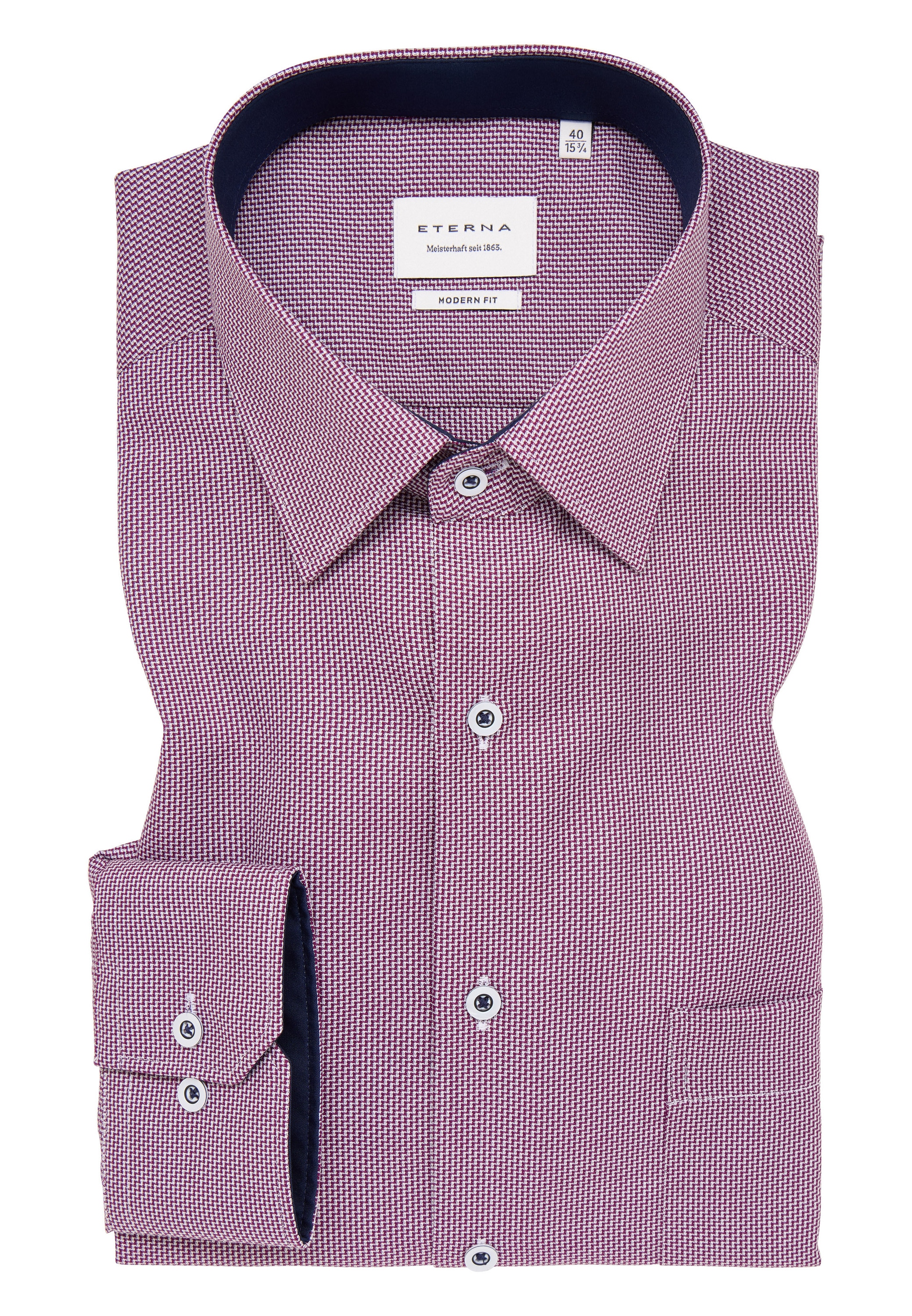 Eterna Langarmhemd »MODERN FIT« NON IRON (bügelfrei)