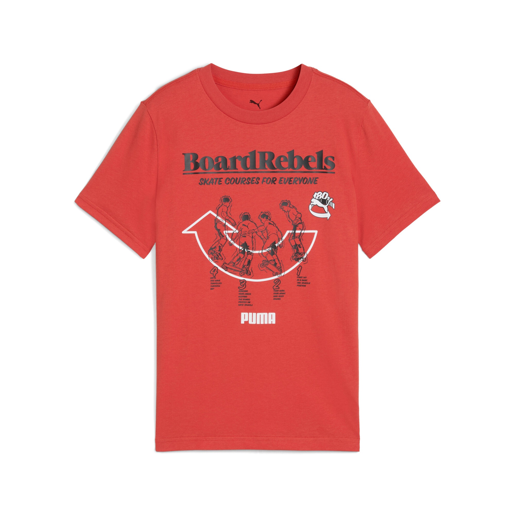 Image of PUMA T-Shirt "MID90S GRAPHIC TEE I B" für Jugendliche, reguläre Passform, Kurzarm, mit Gummiprint