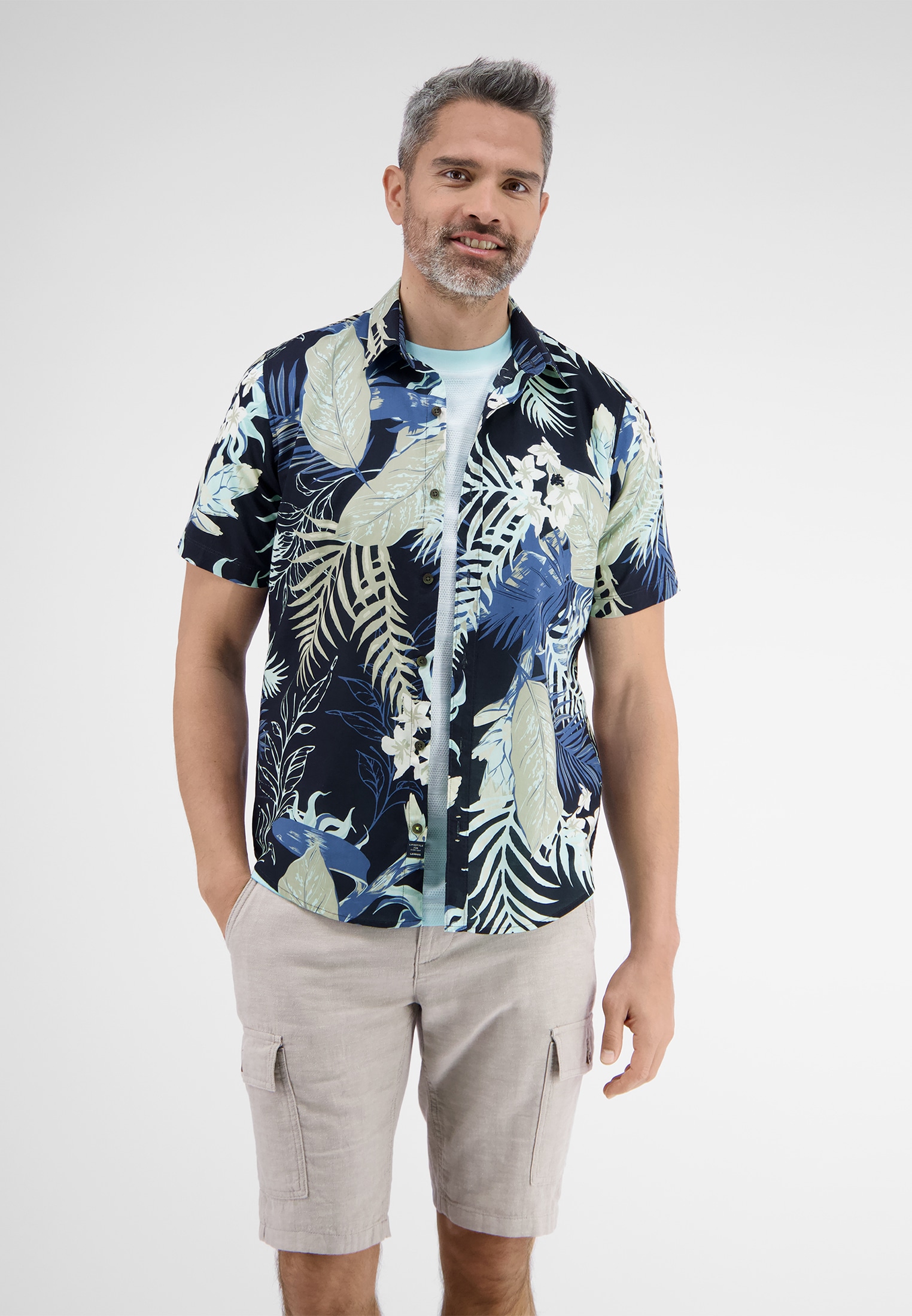 Image of LERROS Kurzarmhemd "Halbarmhemd *Hawaii*"