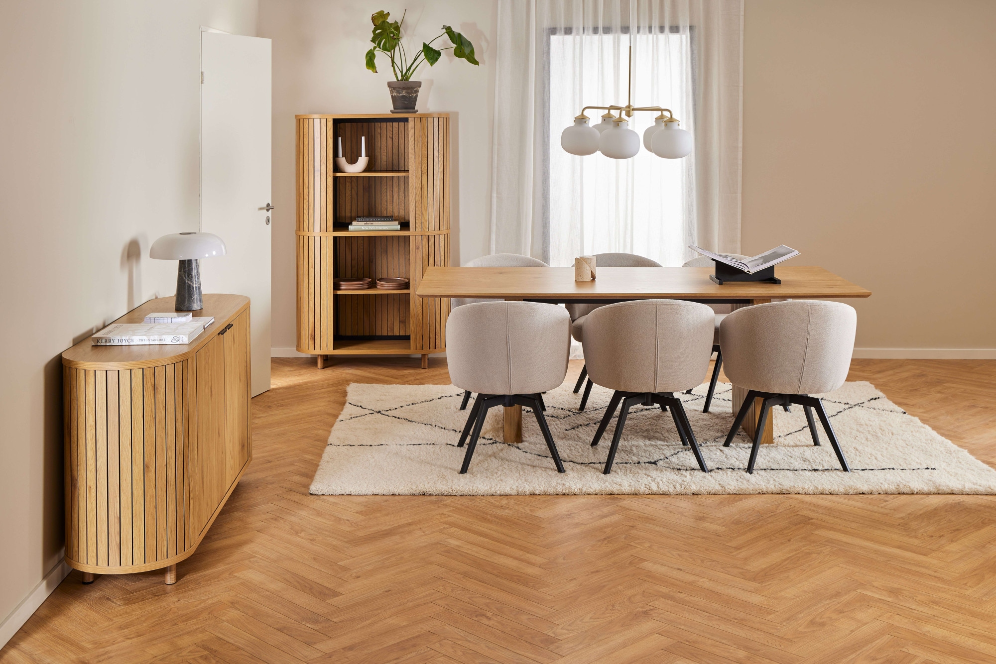 ACTONA GROUP Sideboard »Colima« Anrichte, matt Wildeiche rau Melamin, Gestell Wildeiche, 160x45x80 cm