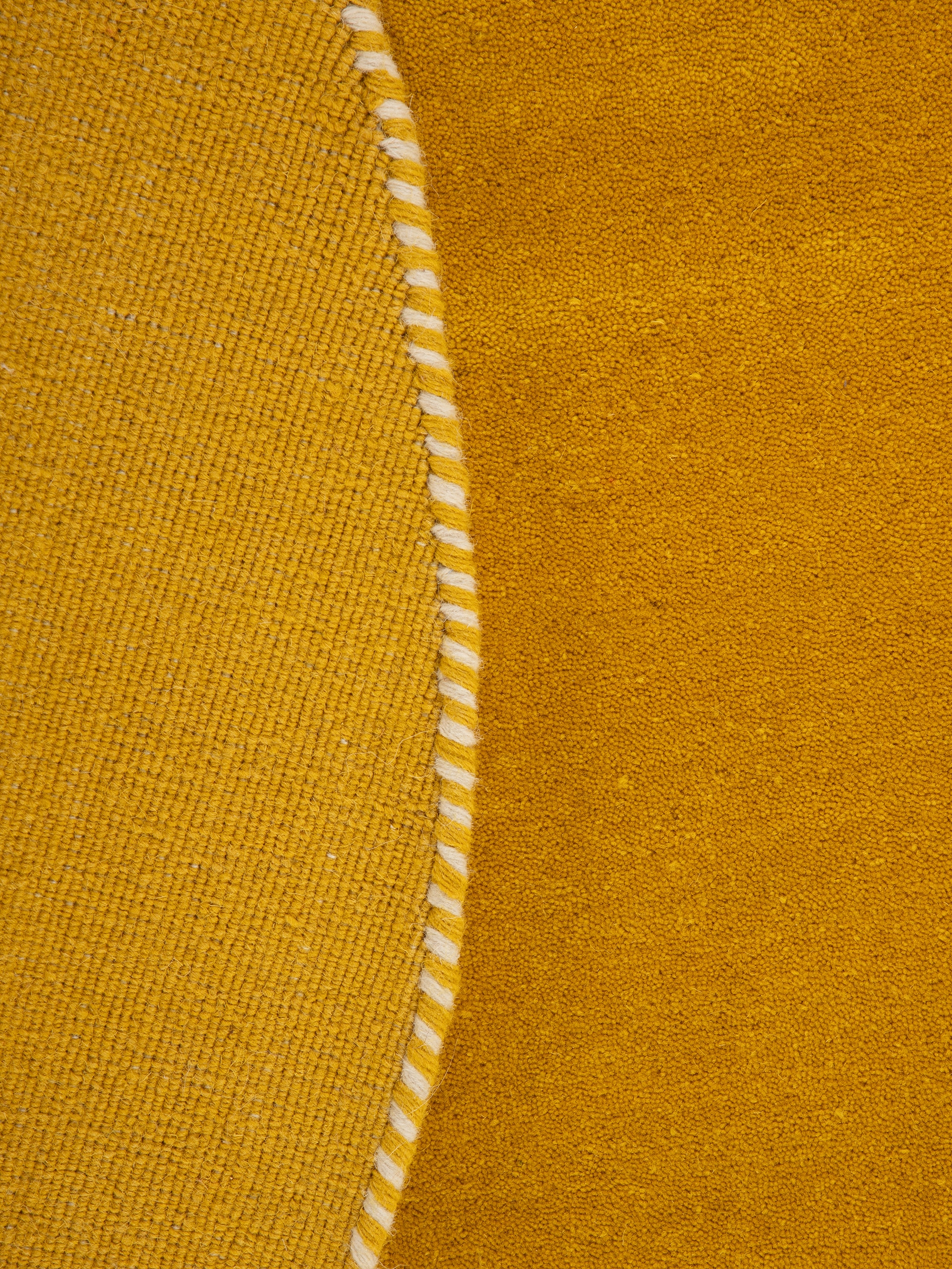 carpetfine Wollteppich »Gabbeh Lola Uni« rund 14 mm Höhe mit natürlichem Pflanzenmaterial von Hand gewebt, auch als Läufer