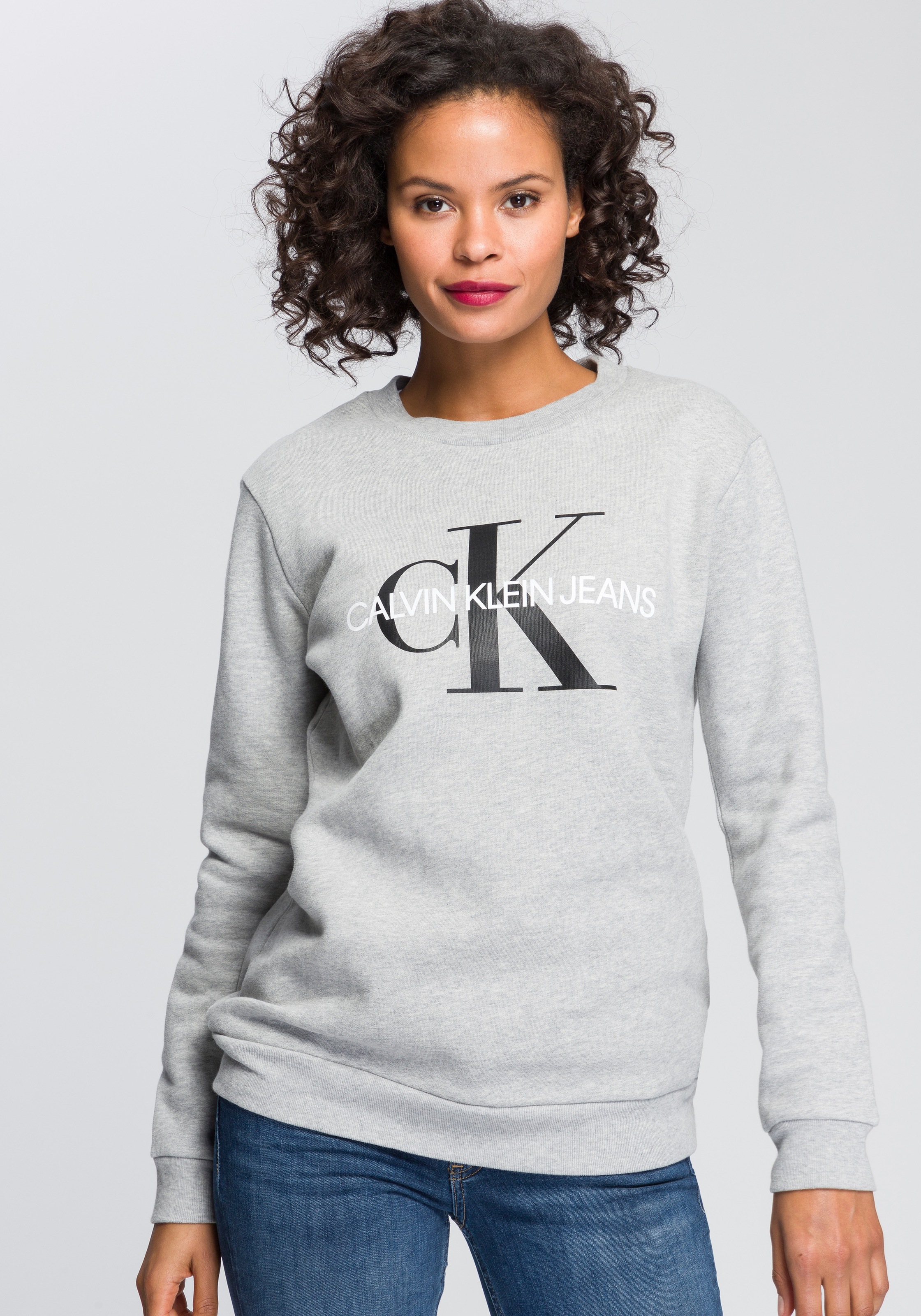 Image of Calvin Klein Jeans Sweatshirt, mit weich angerauter Innenseite bei Ackermann Versand Schweiz