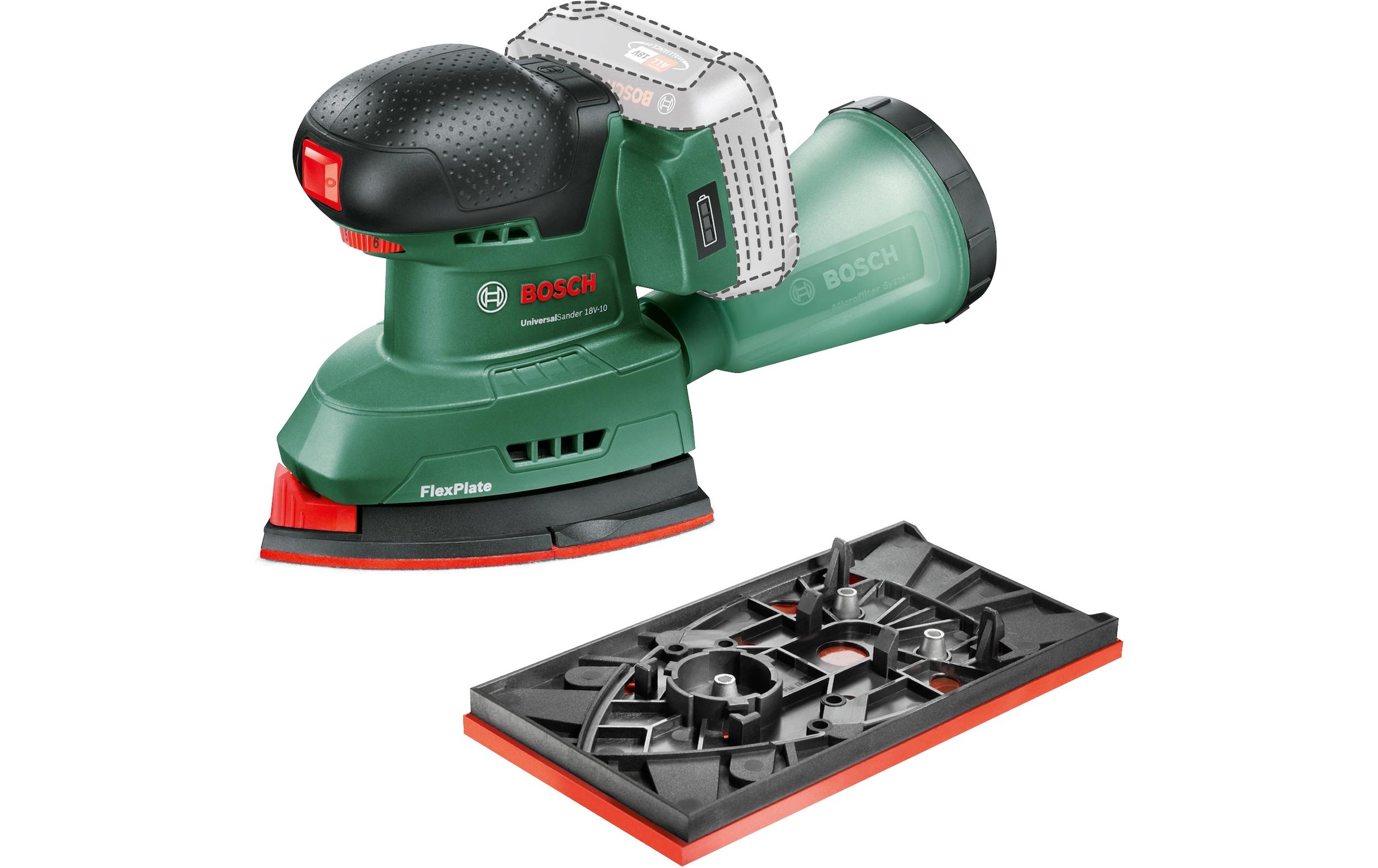 BOSCH Akku-Multischleifer »UniversalSander 18V-10 - solo« ohne Akku und Ladegerät