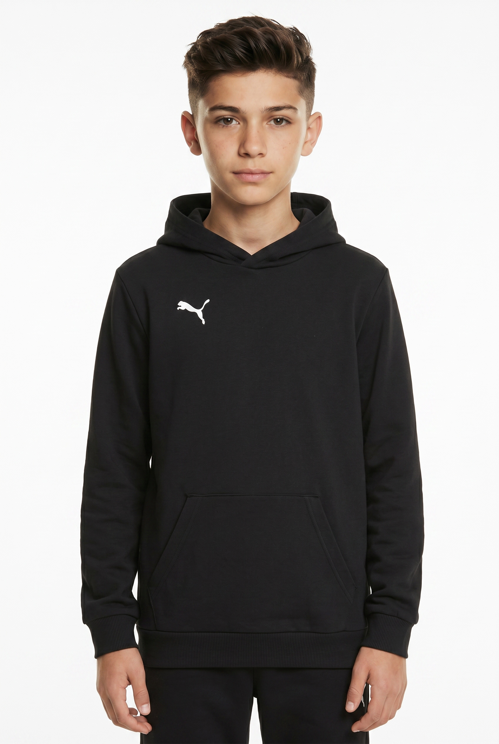 Image of PUMA Kapuzensweatshirt "TEAMGOAL CASUALS HOODY JR", mit Kapuze, normale Kragenform, reguläre Passform, für Jugendliche