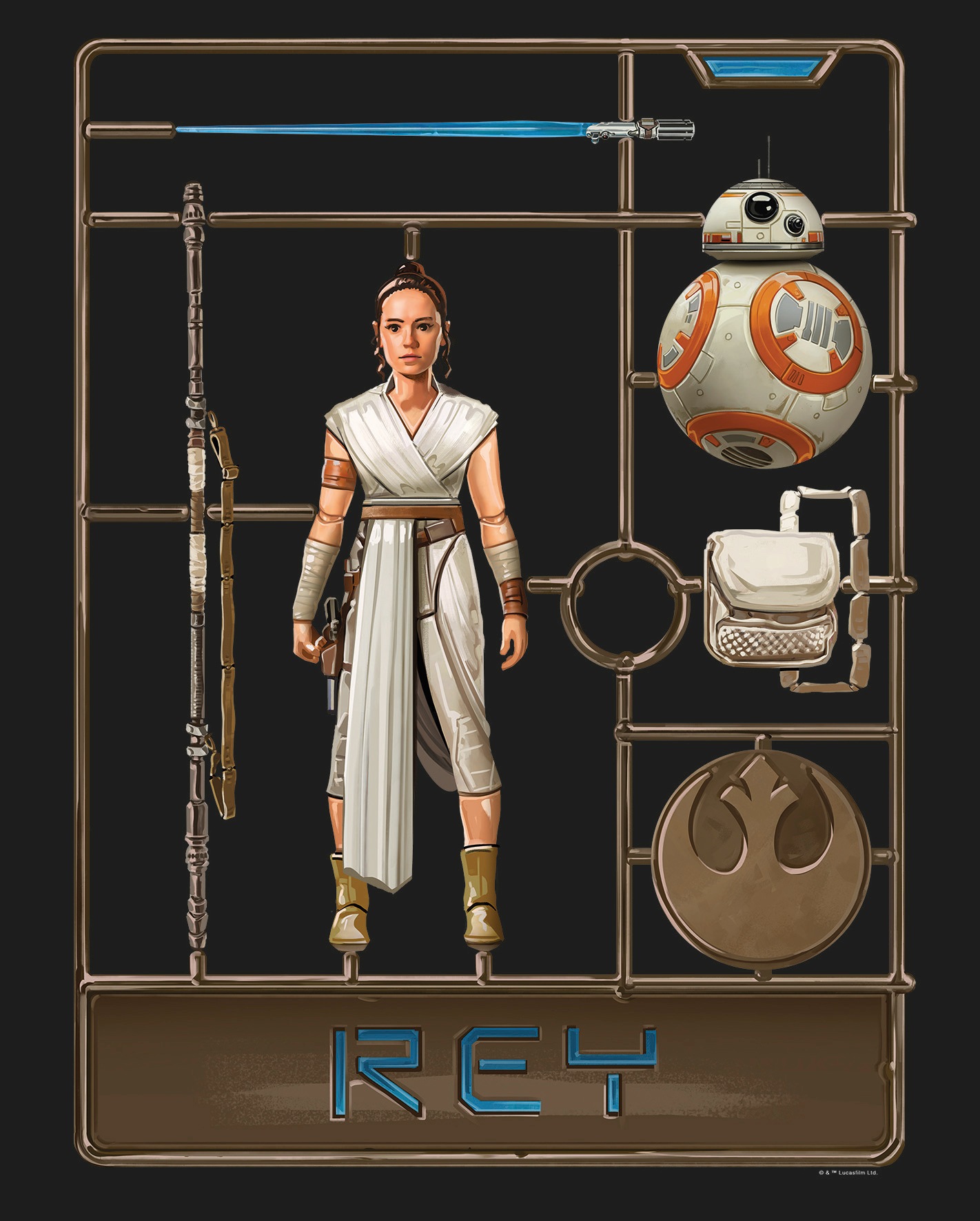 Image of Komar Poster »Star Wars Toy Rey«, Star Wars bei Ackermann Versand Schweiz