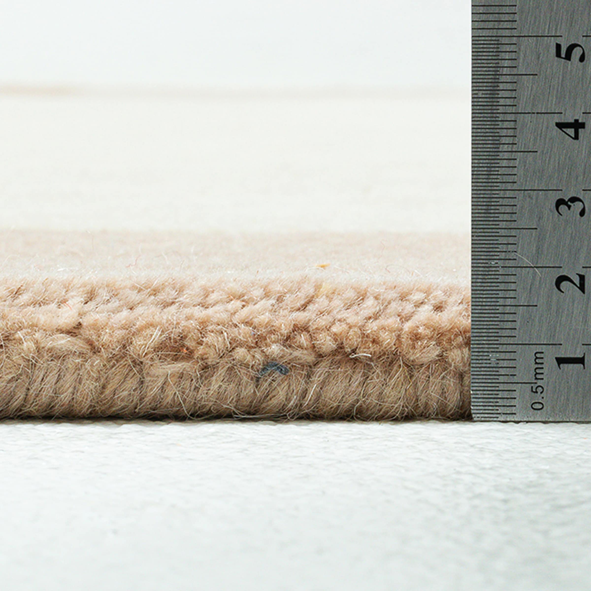 THEKO Bordure de lit »Royal Ganges« Höhe 13 mm 3 cuis tlg. Tapis de lit, ensemble de 3 coureurs pour chambre, 95% laine