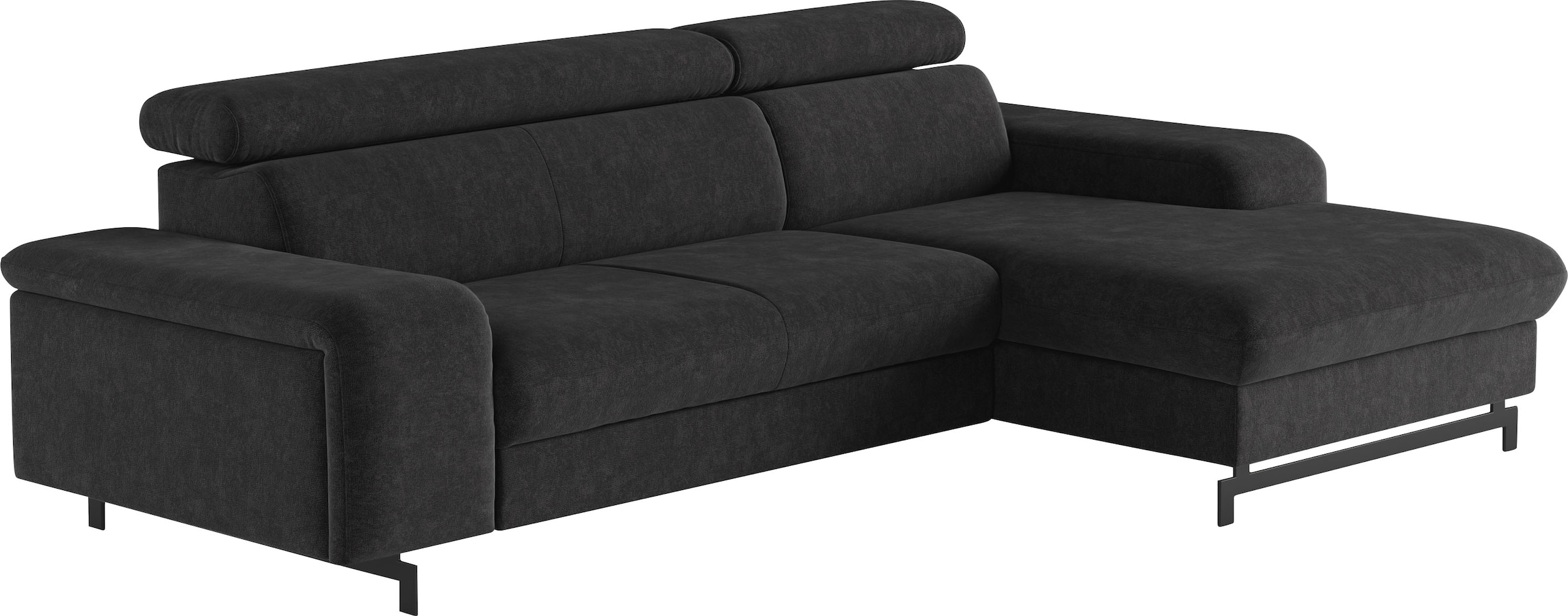 COTTA Canapé d'angle »Emma L-Form« mit Kopfteilverstellung, wahlweise mit Bettfunktion & Bettkasten