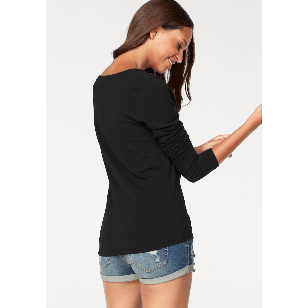 Vivance Langarmshirt, (2er-Pack)