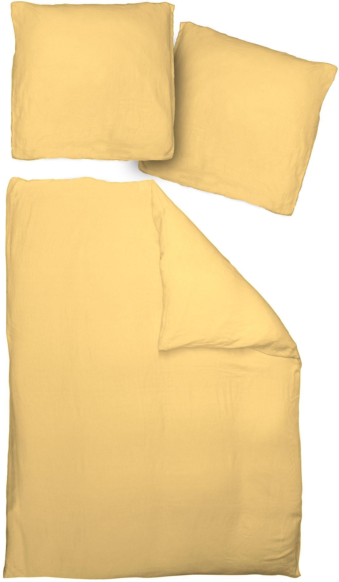 Adam Bettwäsche »Uni Collection light« 2 Stk. tlg. aus 100 % Bio-Baumwolle, 2 teilig - Bettwäsche Set