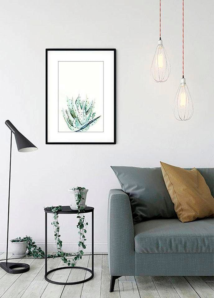 Komar Poster »Aloe Watercolor«, Pflanzen-Blätter, (Packung, 1 St., Anzahl  Teile 1), Kinderzimmer, Schlafzimmer, Wohnzimmer günstig kaufen