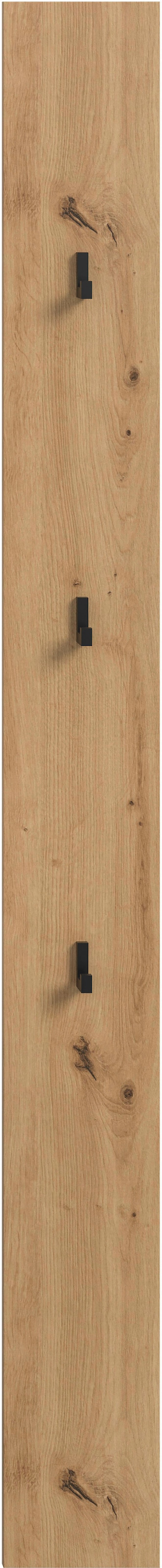 Home affaire Garderobenpaneel »EVRID, Höhe 160 cm, inkl. 3 Metall-Haken« individuell mit anderen Artikel der Serie EVRID erweiterbar, 1 Stk. tlg. Paneel, Hakenleiste, Wandboard, Garderobe, Wandpaneel