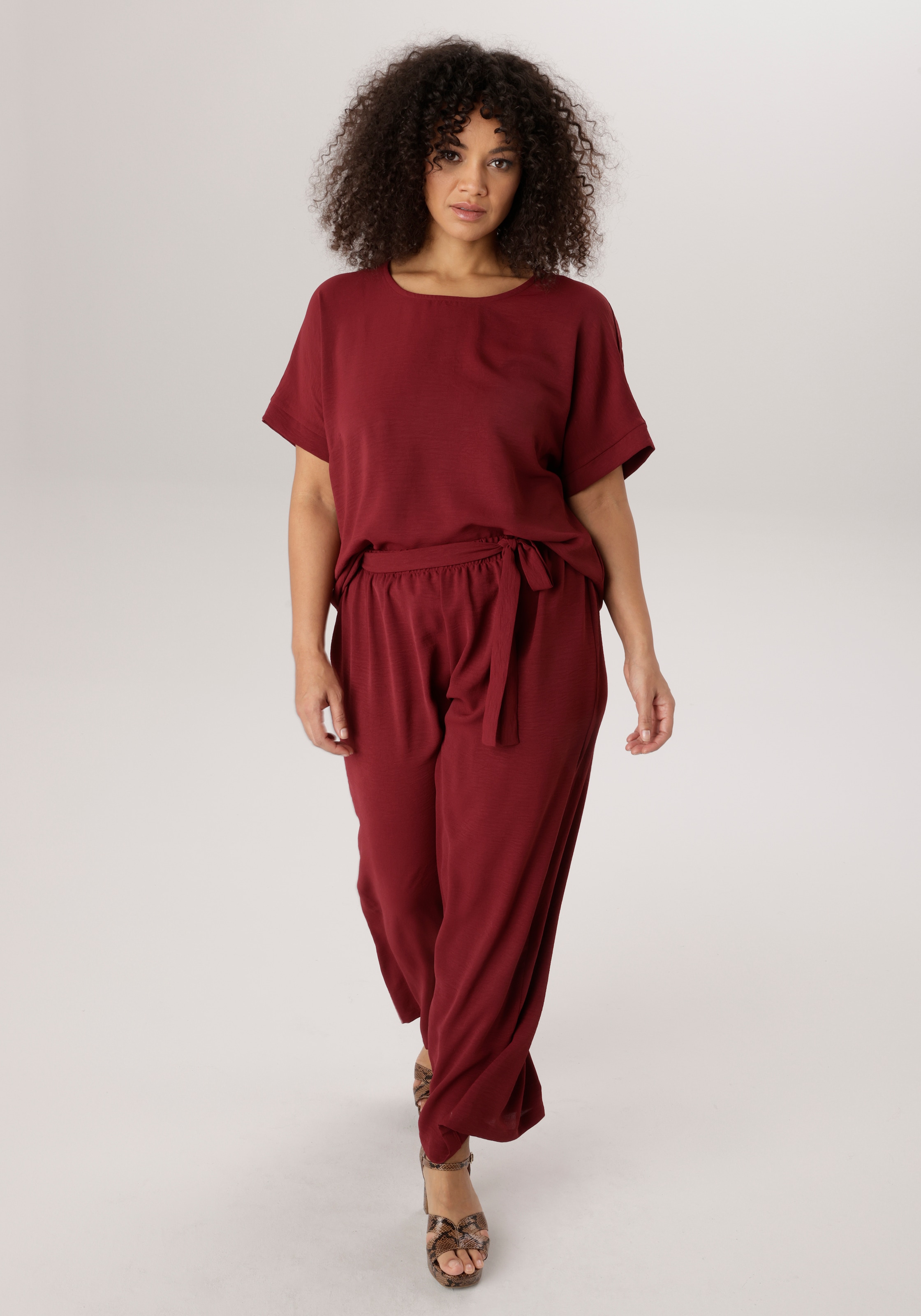 Aniston PLUS Schlupfbluse in weicher Pique-Qualität - NEUE KOLLEKTION