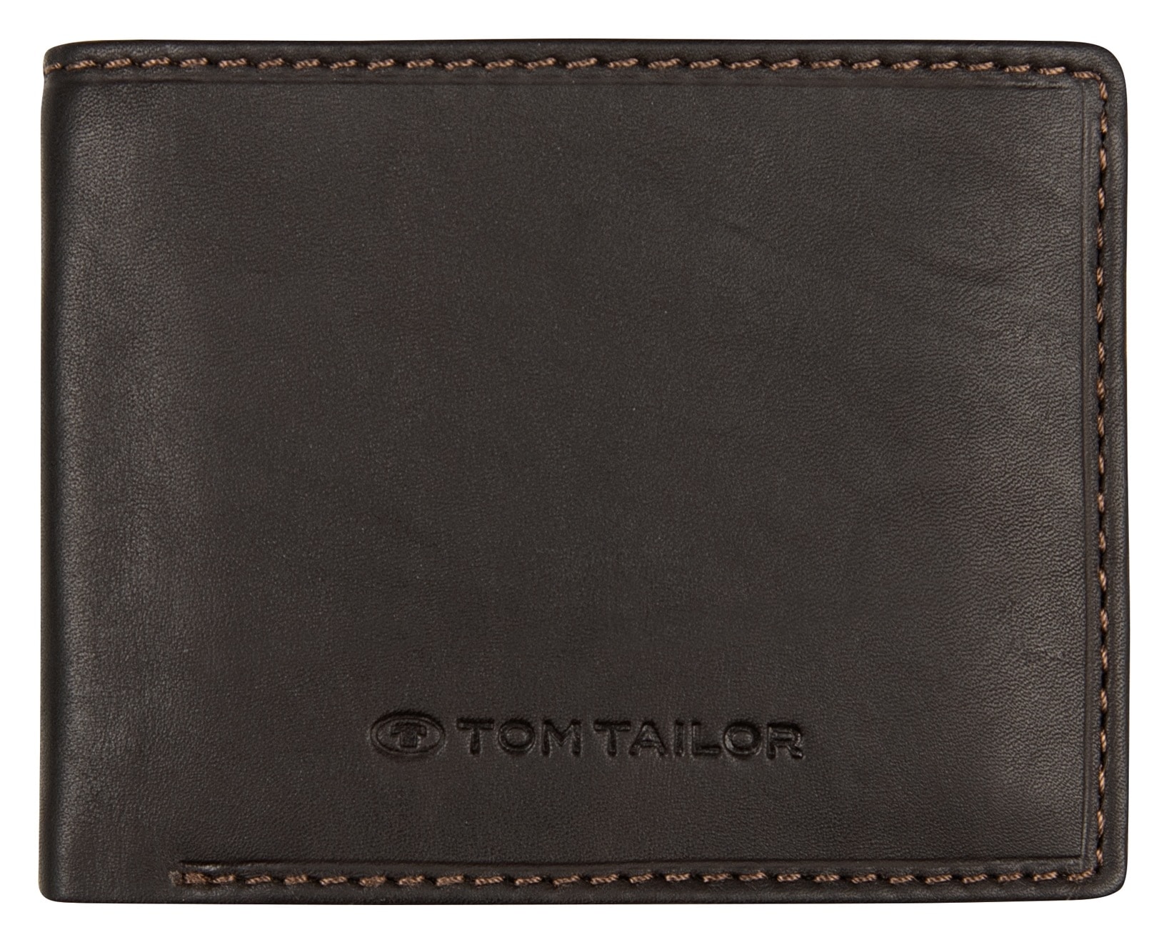Image of TOM TAILOR Geldbörse "LARY" im Querformat aus echtem Leder