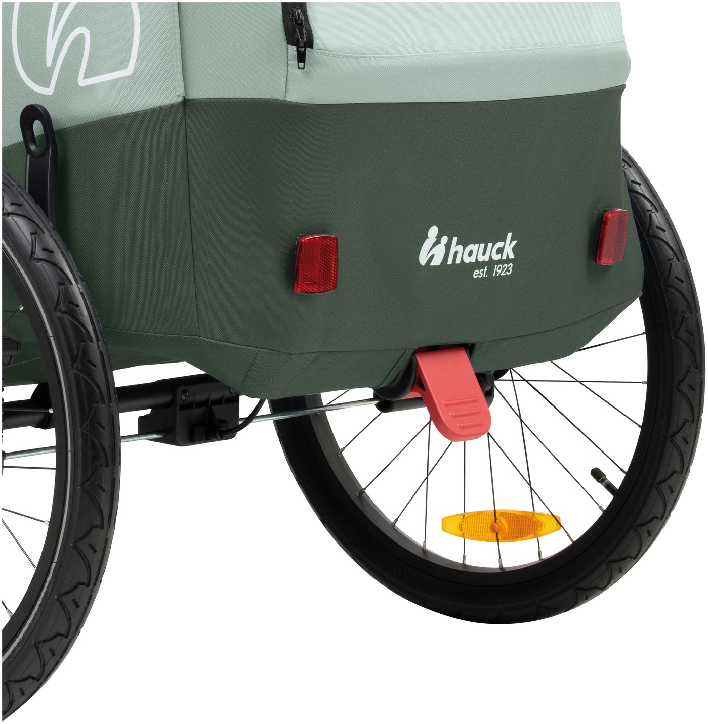 Hauck Fahrradkinderanhänger »2in1 Bike Trailer und Buggy Dryk Duo Plus, dark green« für 2 Kinder; inklusive Deichsel