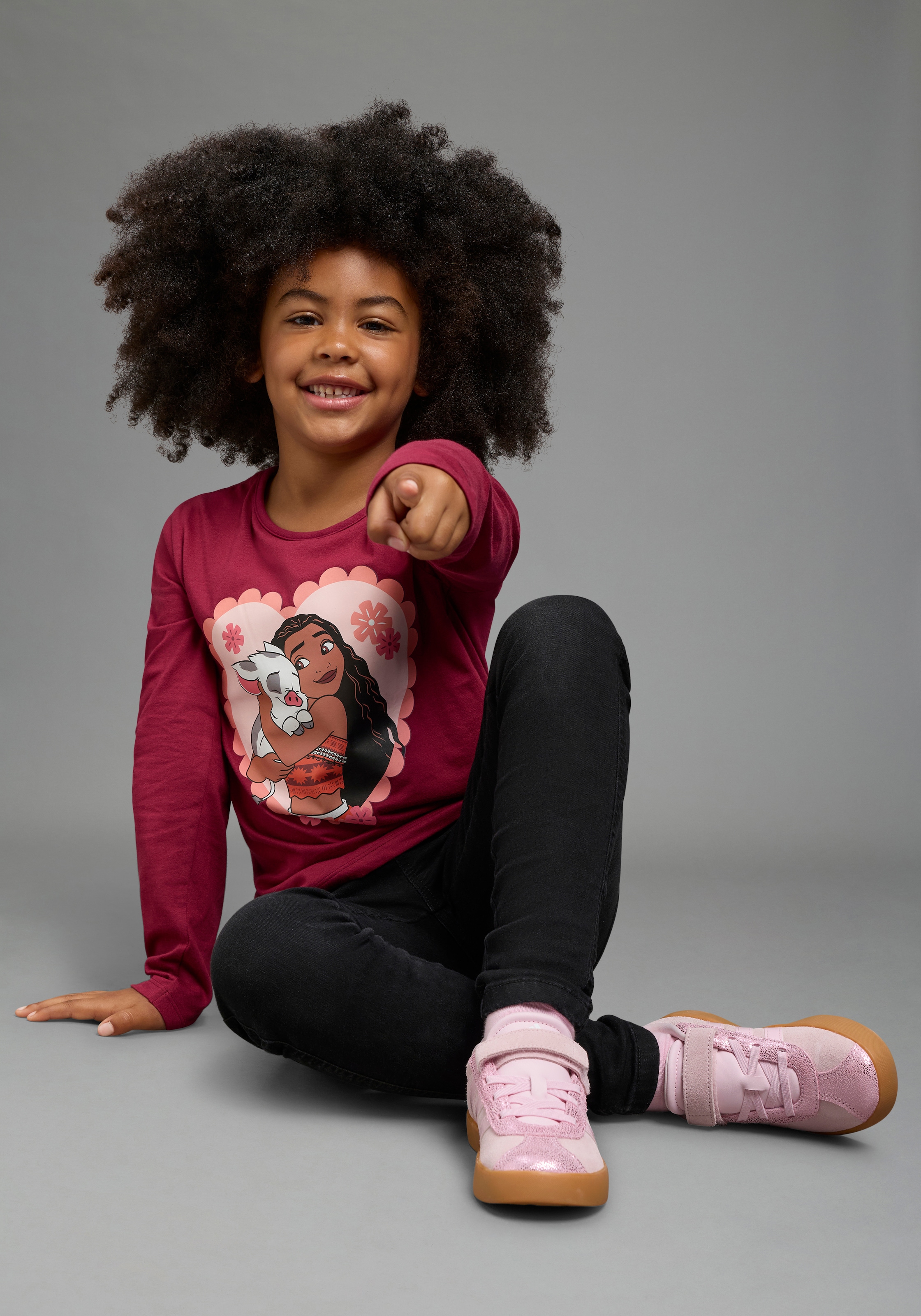 KIDSWORLD T-shirt à manches longues »VIANA Shirt, Disney« manches longues, coupe basique longueur hanches, motif imprimé