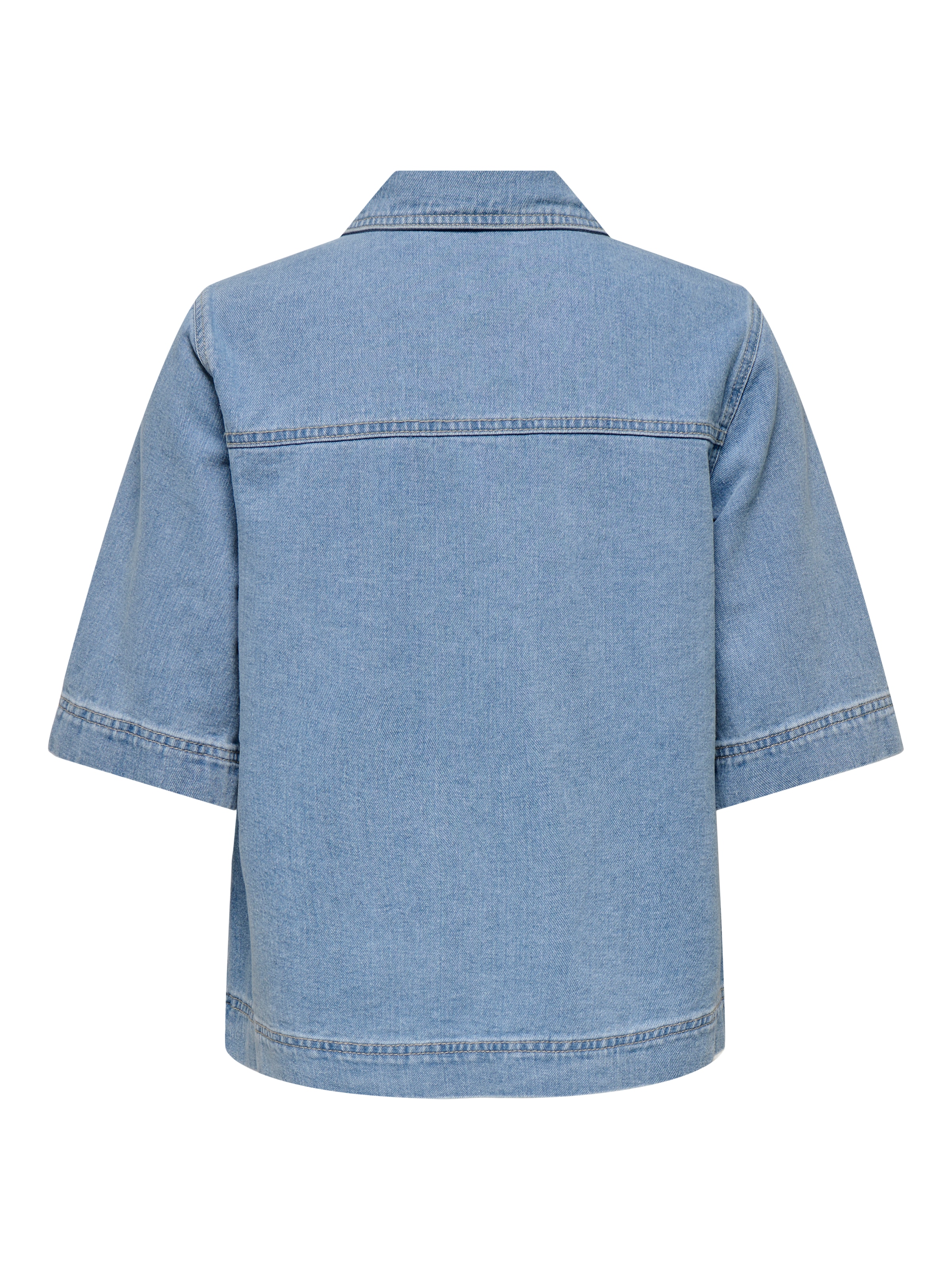 ONLY Blouse en jean »ONLBELLE S/S SHIRT DNM GUA NOOS« mit Halbarm