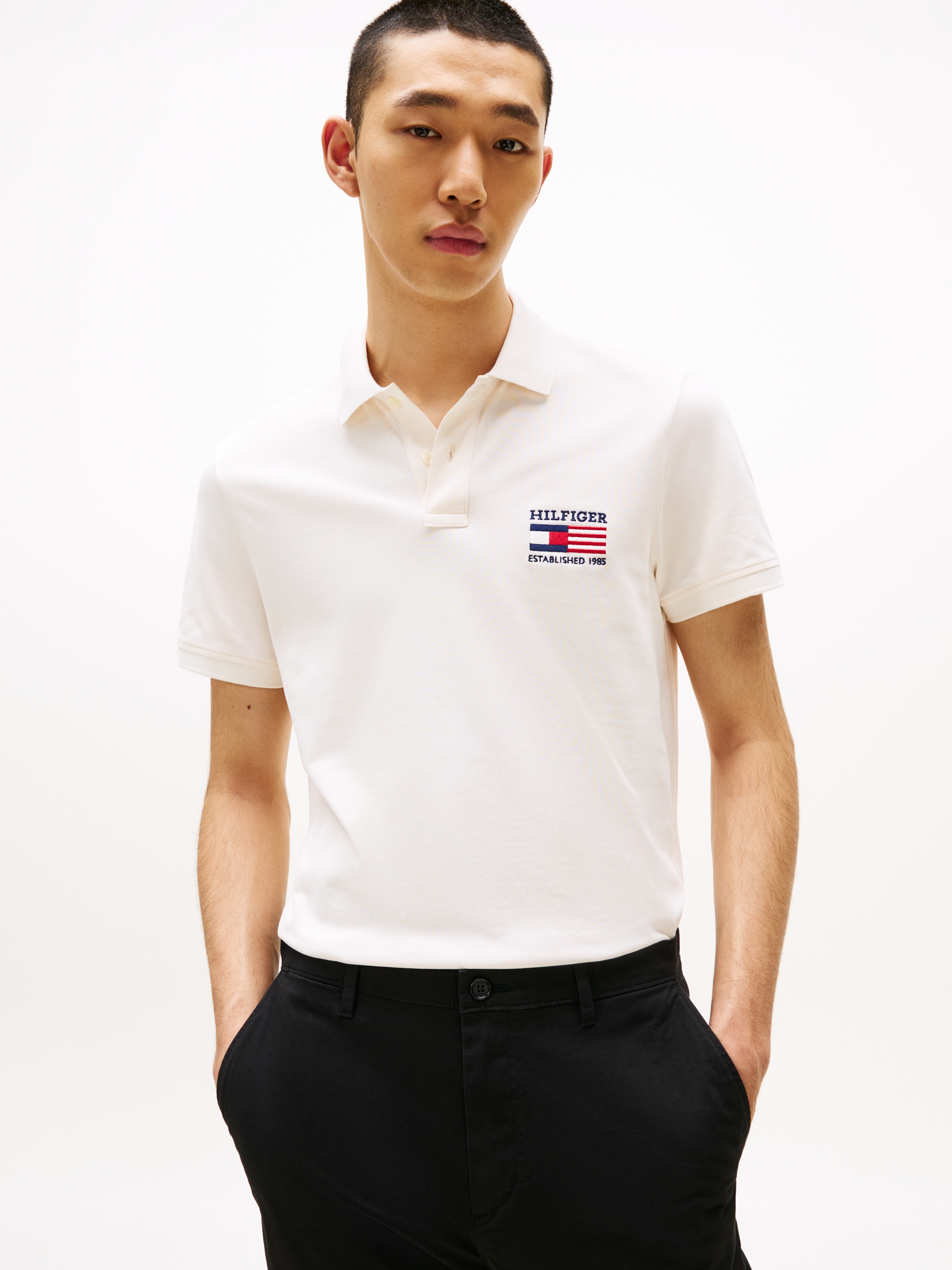 Image of Tommy Hilfiger Poloshirt "HILFIGER FLAG REG POLO"