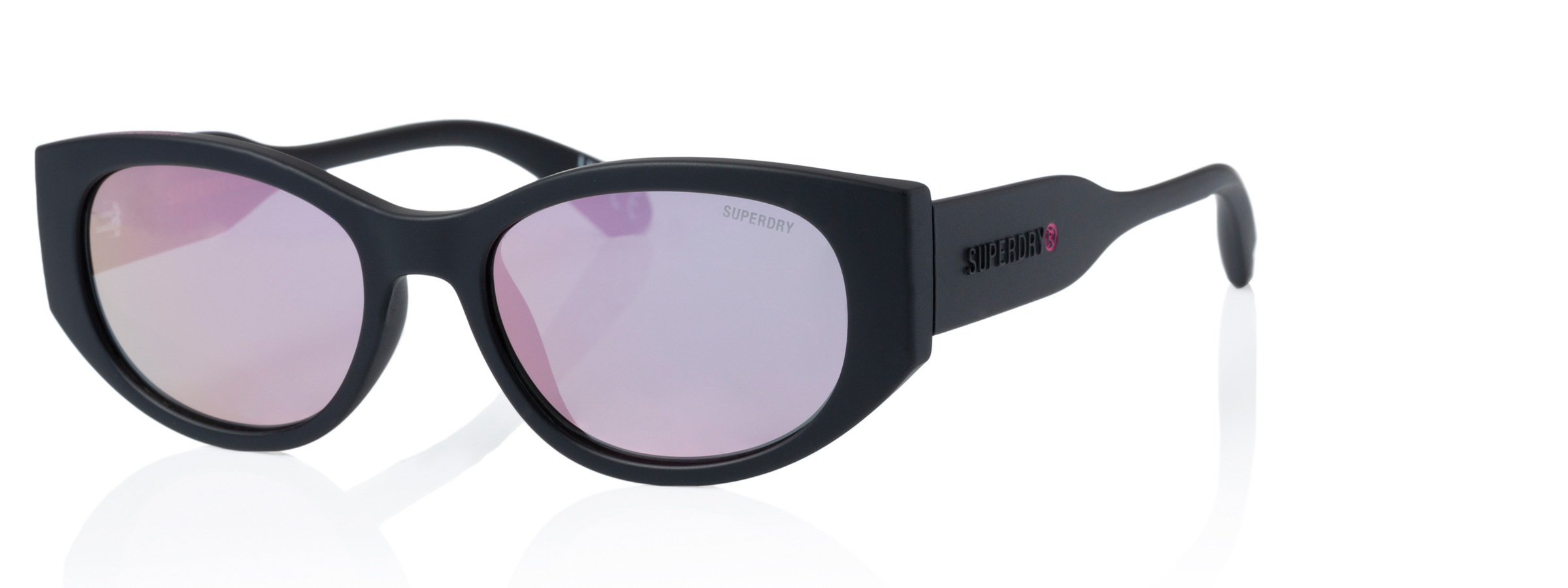 Image of Superdry Sonnenbrille "Modell 996072" Form CatEye, Logoschriftzug auf Bügel, Kunststofffassung