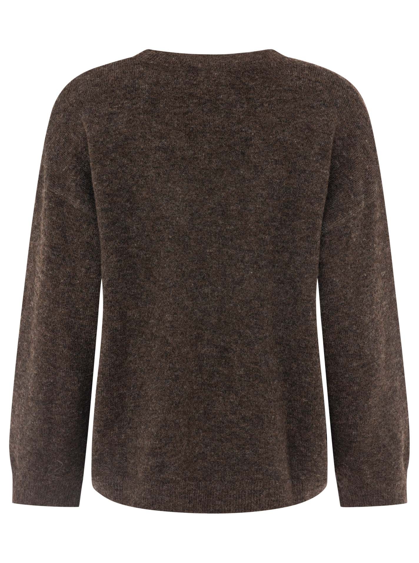 Zwillingsherz Strickpullover »"Dog Amour"« mit Hundemotiv, Rundhals, oversize, überschnittene Schultern, Strick
