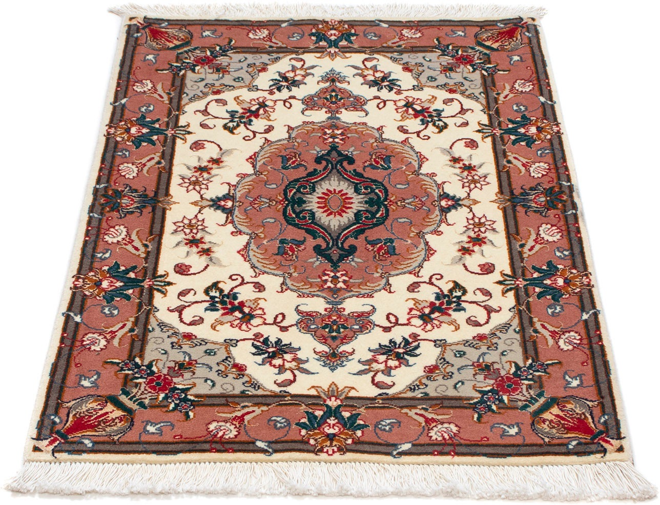 Image of morgenland Hochflor-Läufer »Moud Medaillon Beige 288 x 80 cm«, rechteckig, 1 mm Höhe, Unikat mit Zertifikat bei Ackermann Versand Schweiz