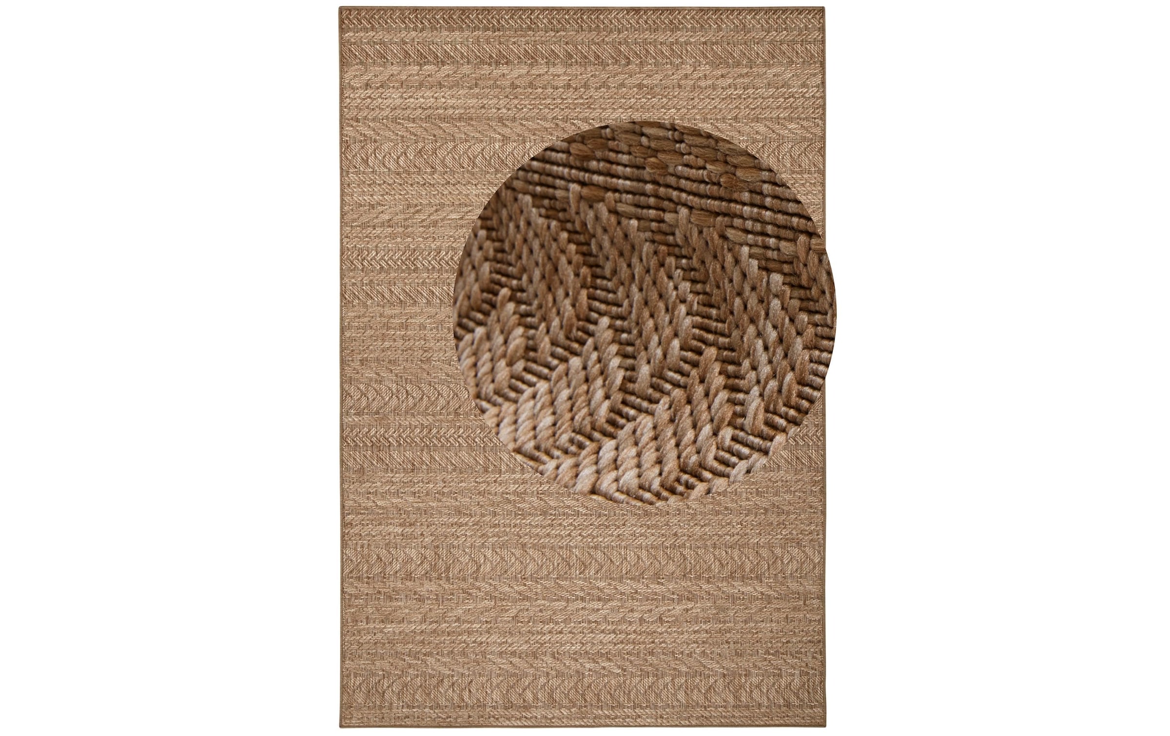 HANSE Home Teppich »Granado« rechteckig 6 mm Höhe In- und Outdoor, Sisal Optik, Robust, Pflegeleicht, Flachgewebe