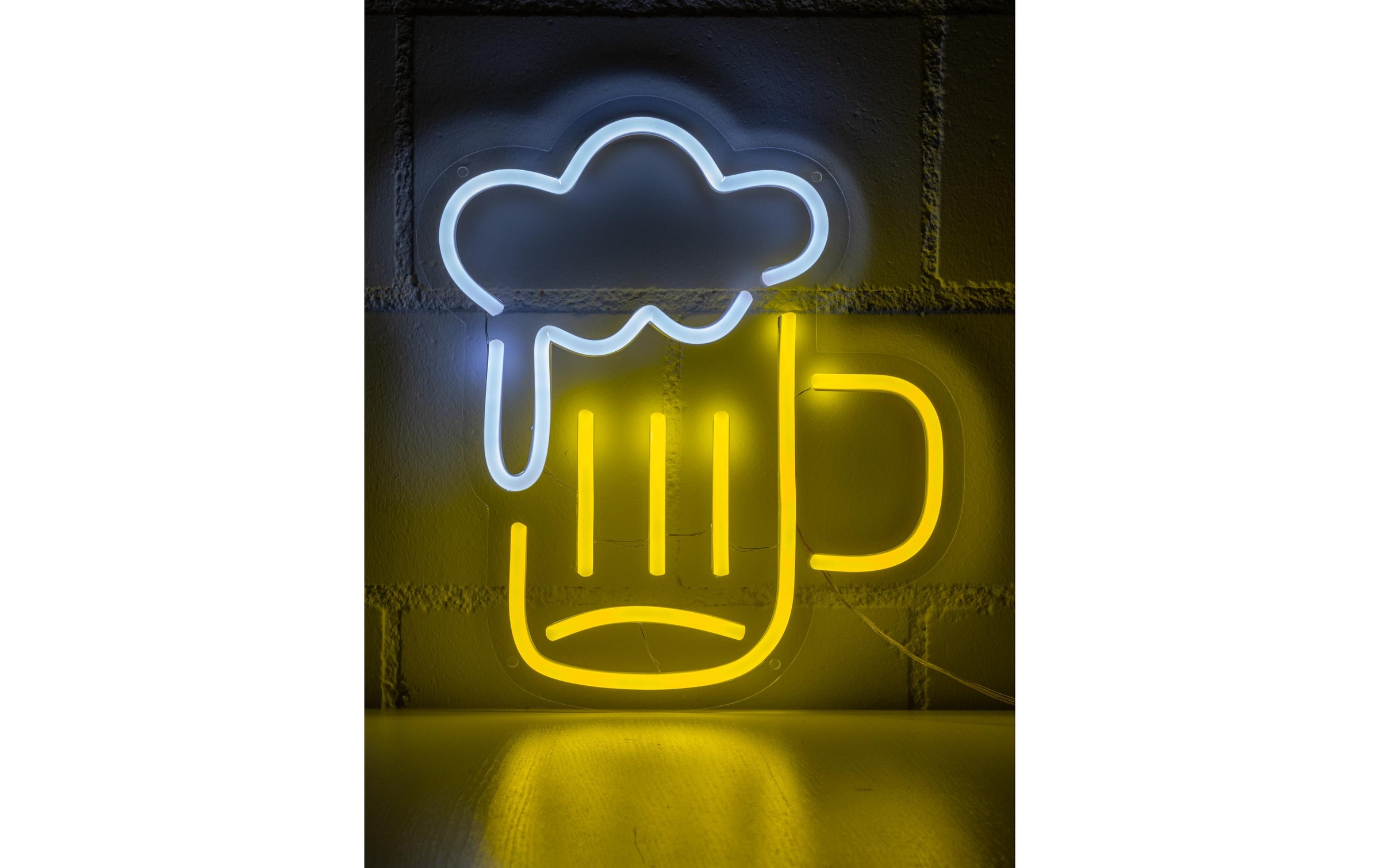 Dekolicht »Vegas Lights Bier 27 x 30 cm«