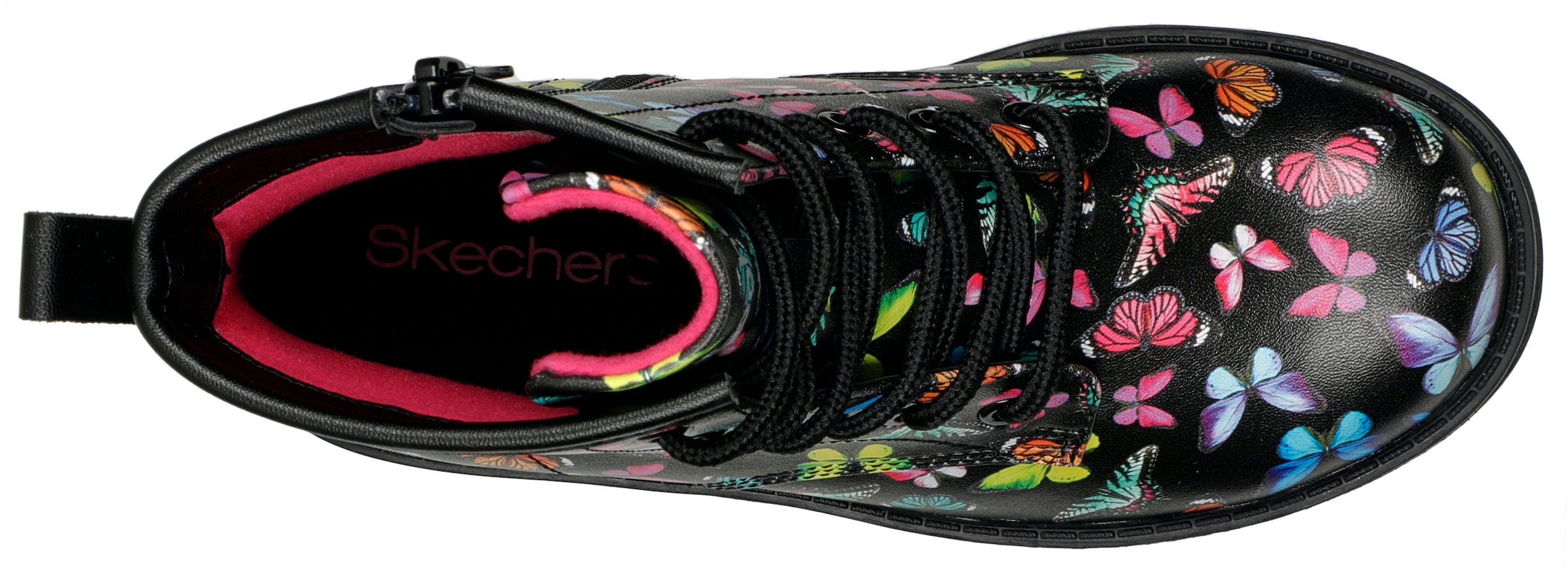 Skechers Kids Schnürboots »LACE UP BOOT«, mit Schmetterlingsprint