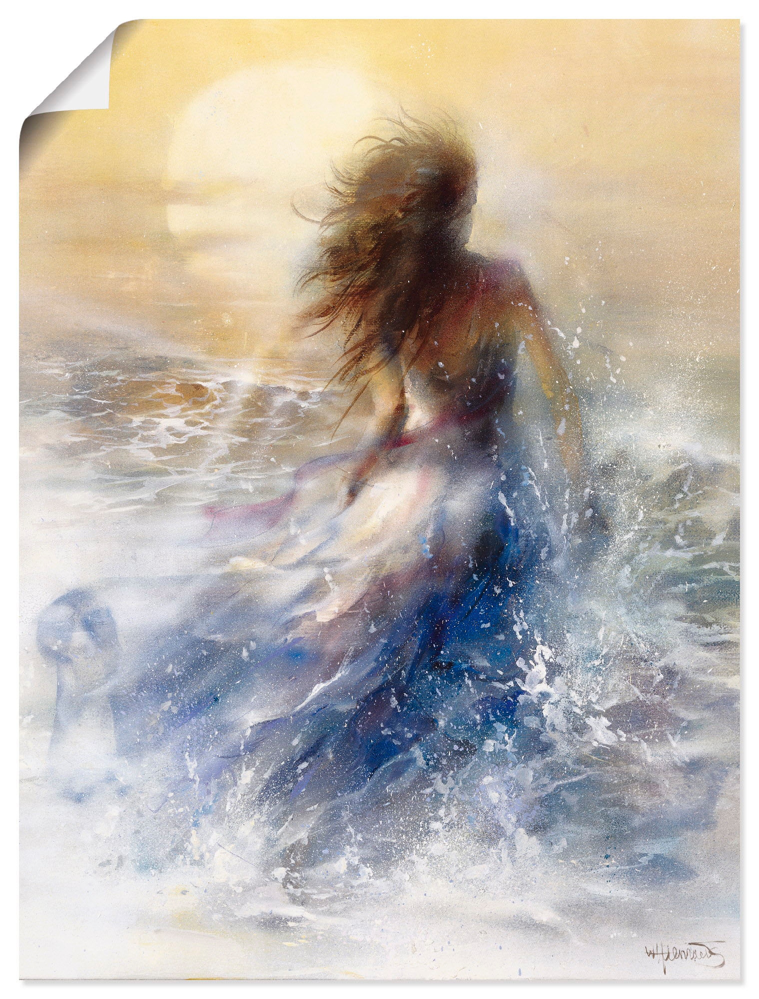Image of Artland Wandbild "Sommer I" Frau 1 Stk. tlg. als Leinwandbild, Poster in verschied. Grössen