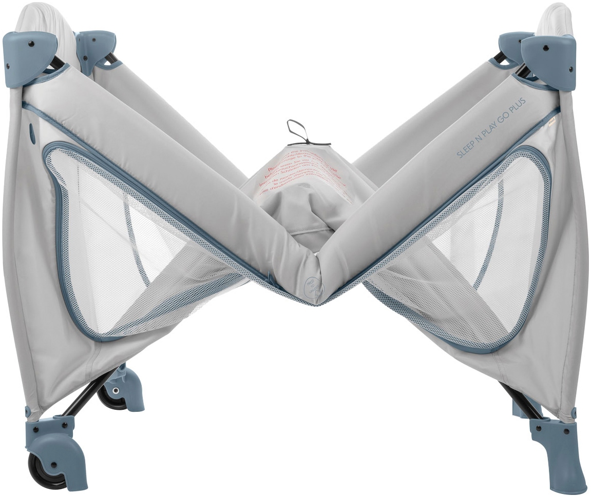 Hauck Lit de voyage pour bébé »Sleep N Play Go Plus, Dusty  Blue« mit integrierten Rädern; Vorderausstieg