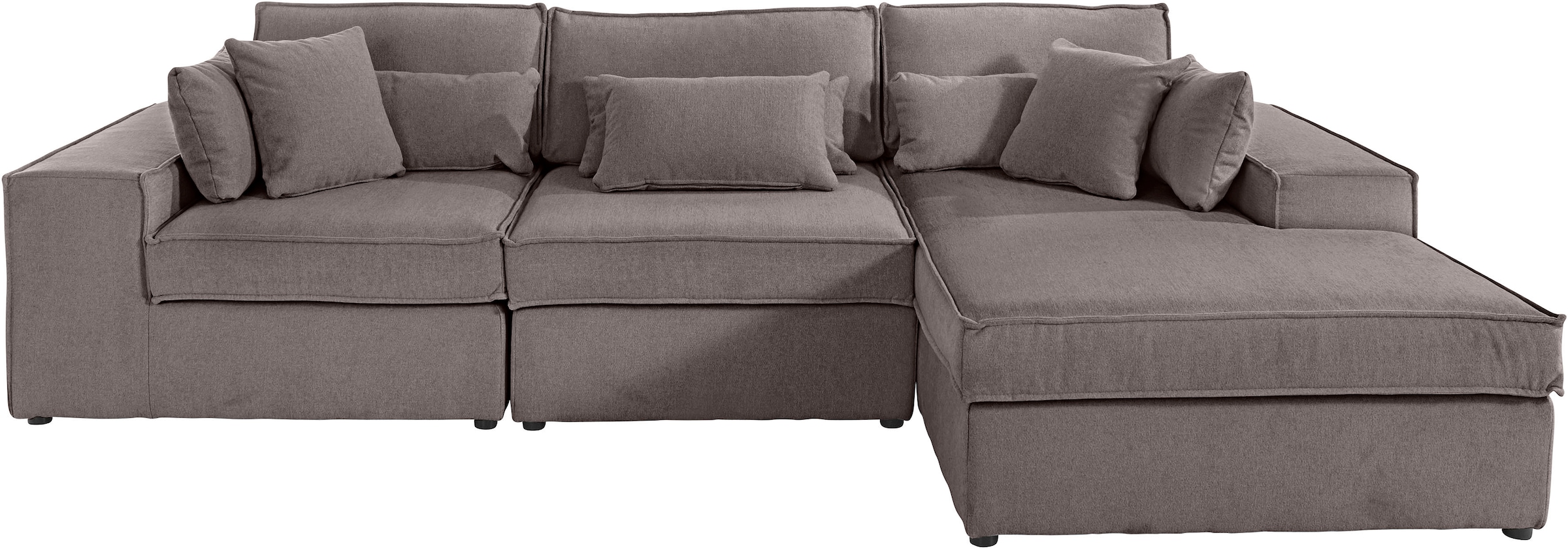 RAUM.ID Ecksofa »Florid L-Form«, 3 Teile, bestehend aus Modulen, viele Bezugsqualitäten, auch in Cord