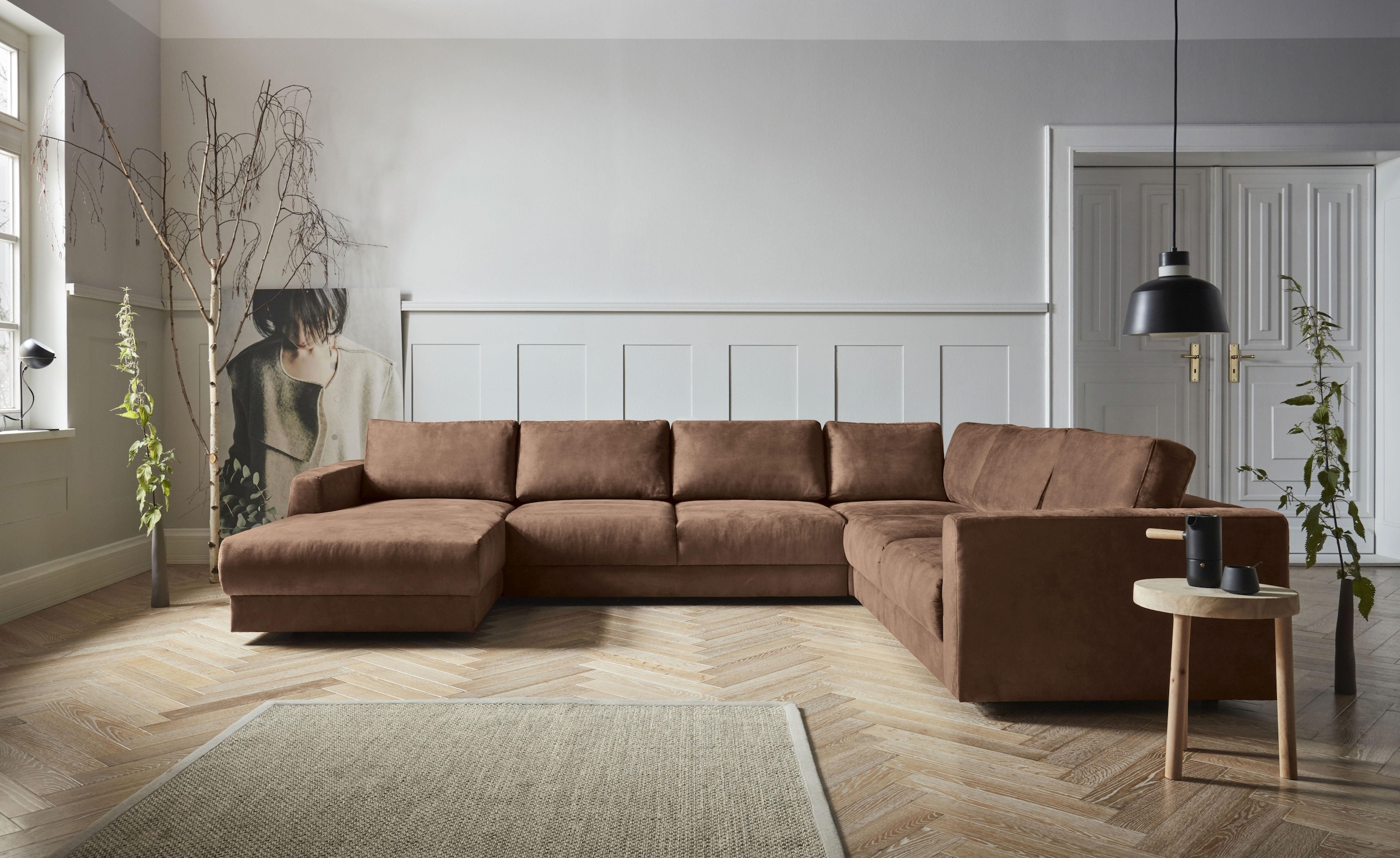 GOODproduct Wohnlandschaft »Hobro U-Form« in 3 Bezugsqualitäten in vielen Farben, Design by Morten Georgsen