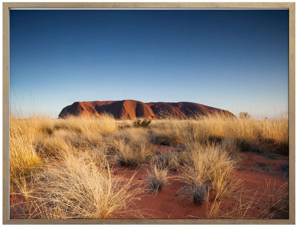 Wall-Art Poster »Ayers Rock Sonnenuntergang«, Australien, (1 St.), Poster ohne Bilderrahmen
