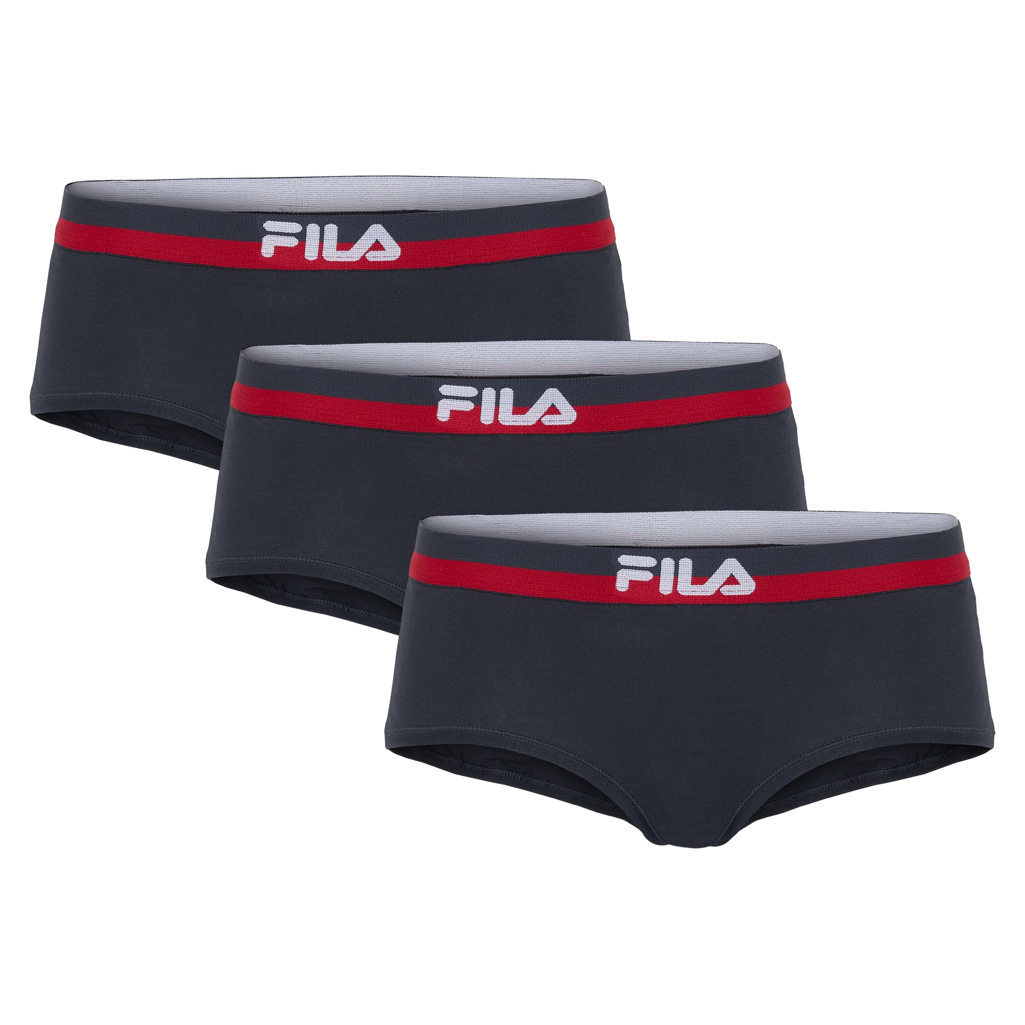 Image of Fila Slip 3er Pack, mit elastischem Logobund, Woman Culotte
